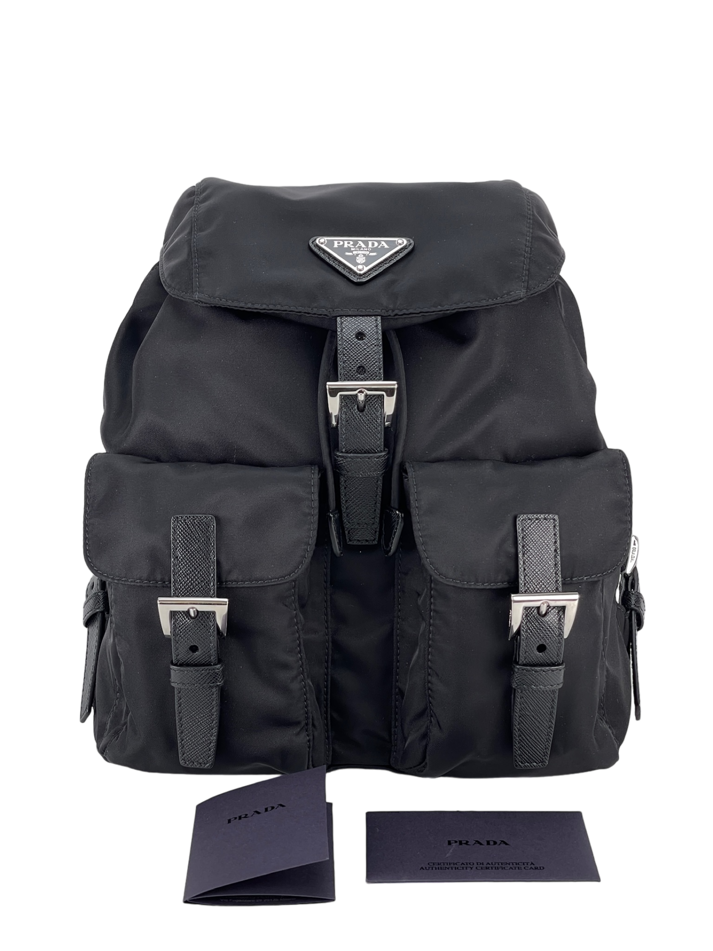 PRADA - Black Nylon Backbag