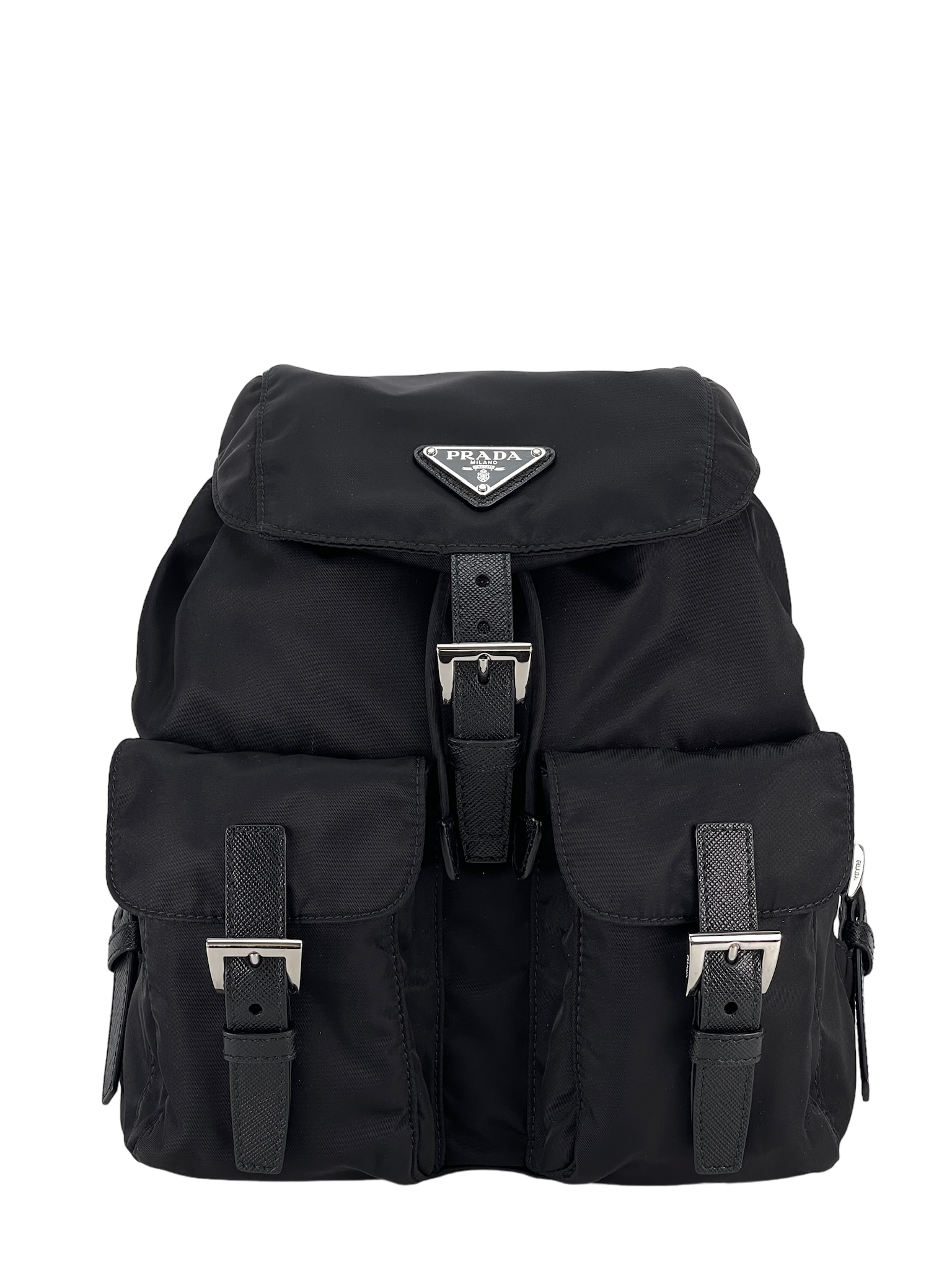 PRADA - Black Nylon Backbag