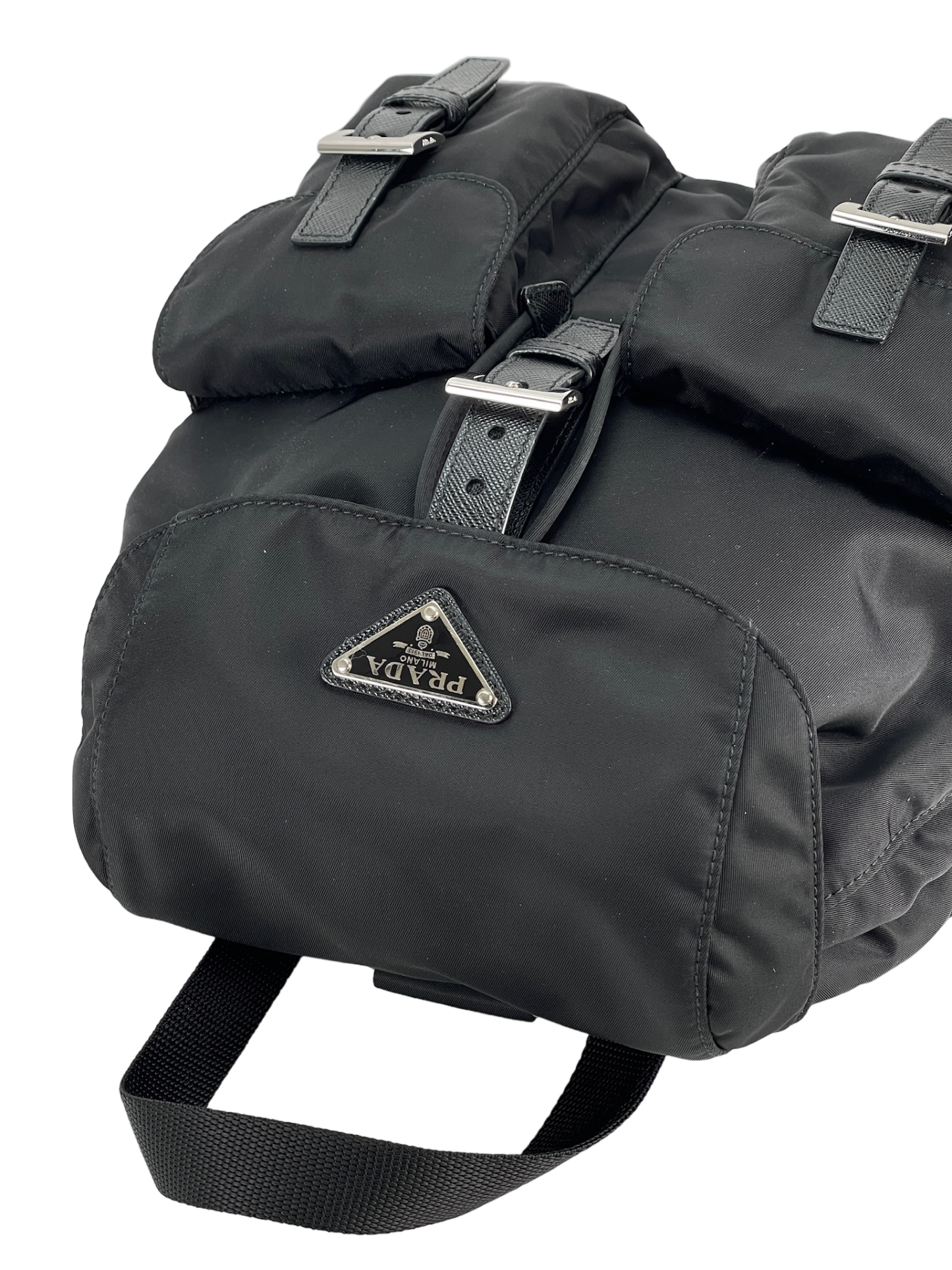 PRADA - Black Nylon Backbag