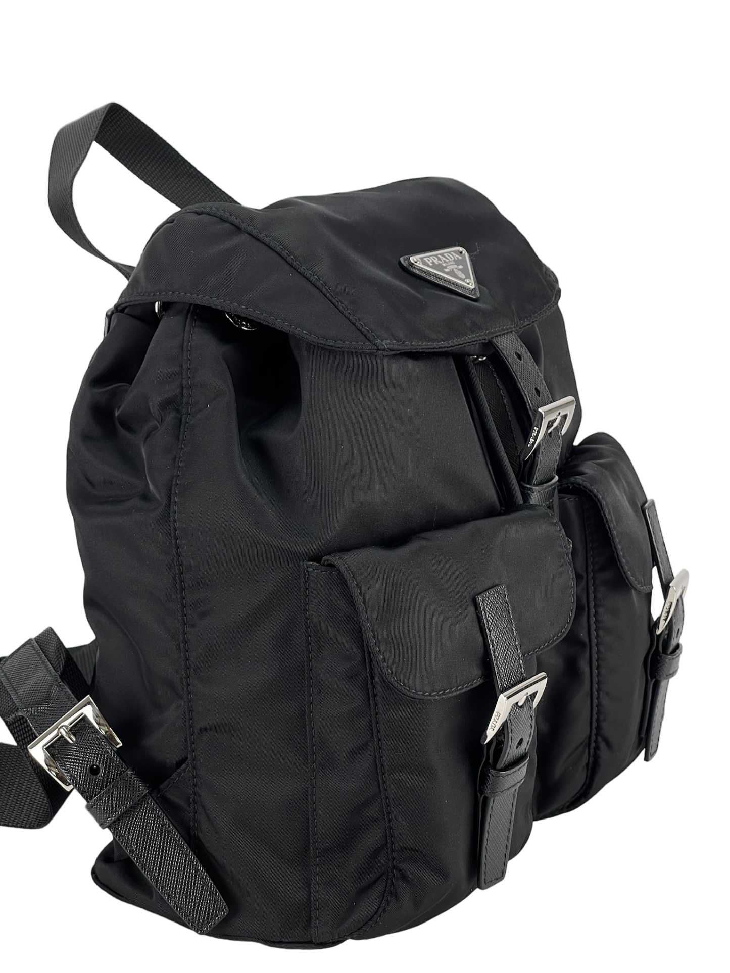 PRADA - Black Nylon Backbag