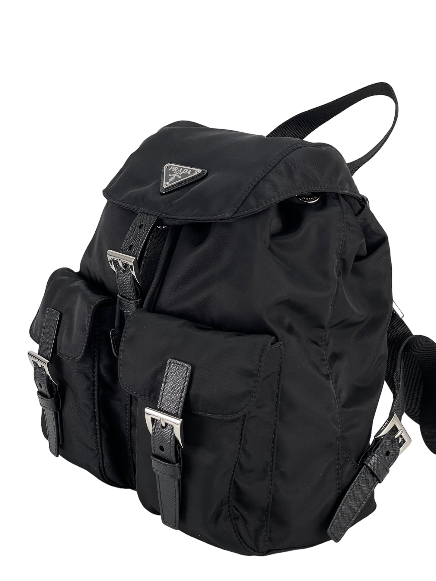 PRADA - Black Nylon Backbag