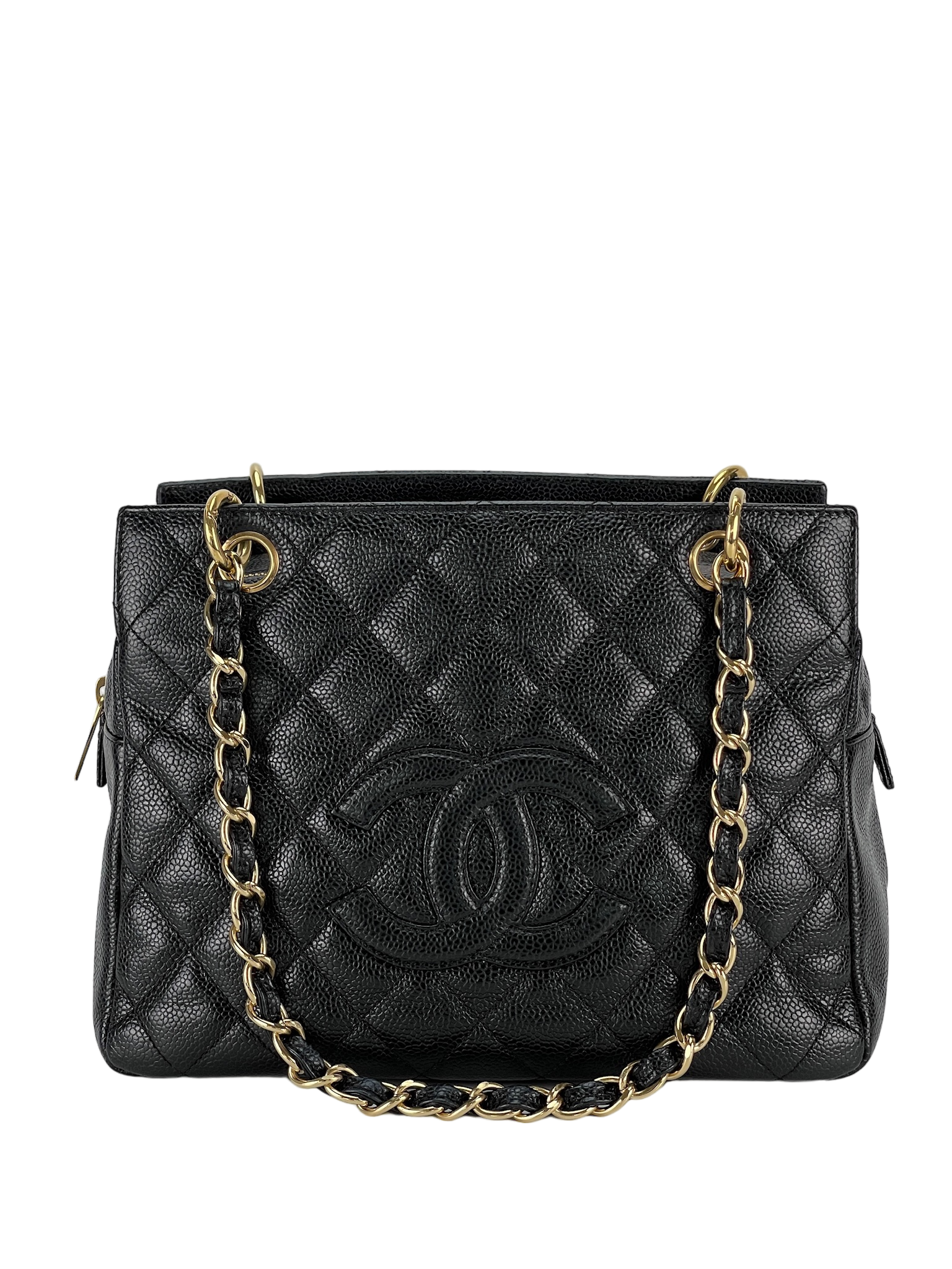 CHANEL - Black Caviar Petite PST Tote Bag