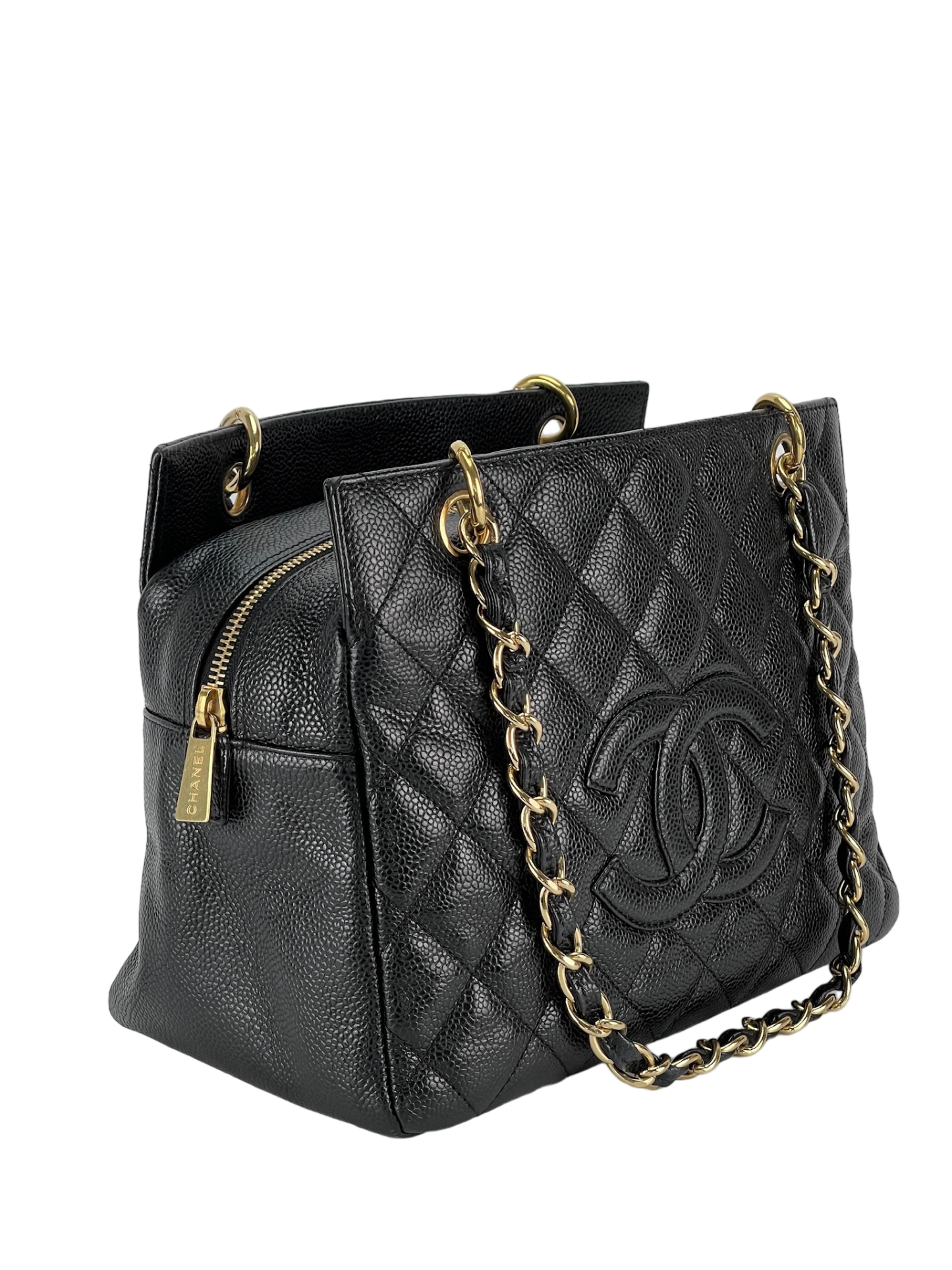 CHANEL - Black Caviar Petite PST Tote Bag