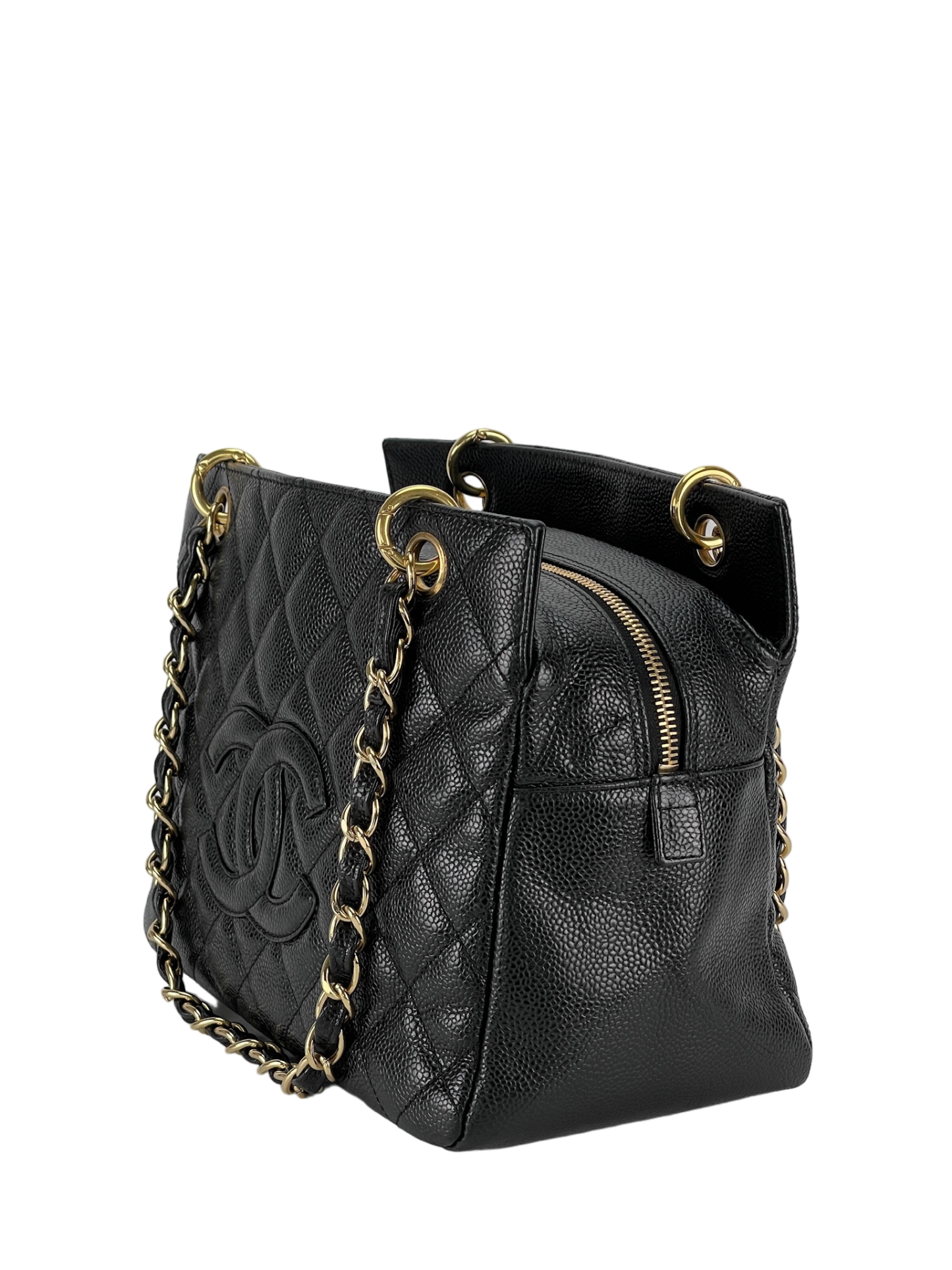 CHANEL - Black Caviar Petite PST Tote Bag