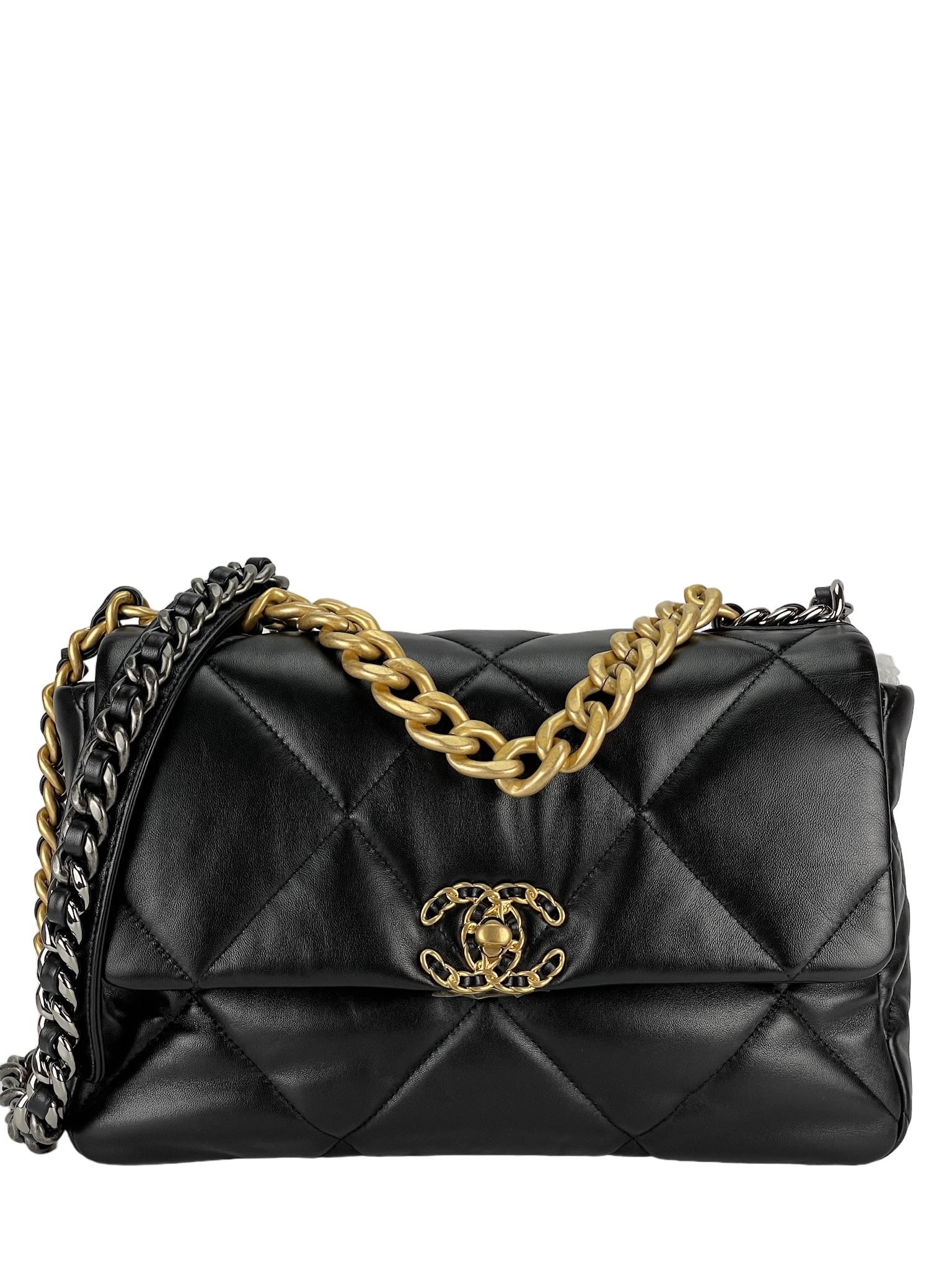 CHANEL - Black Calfskin 19 Bag