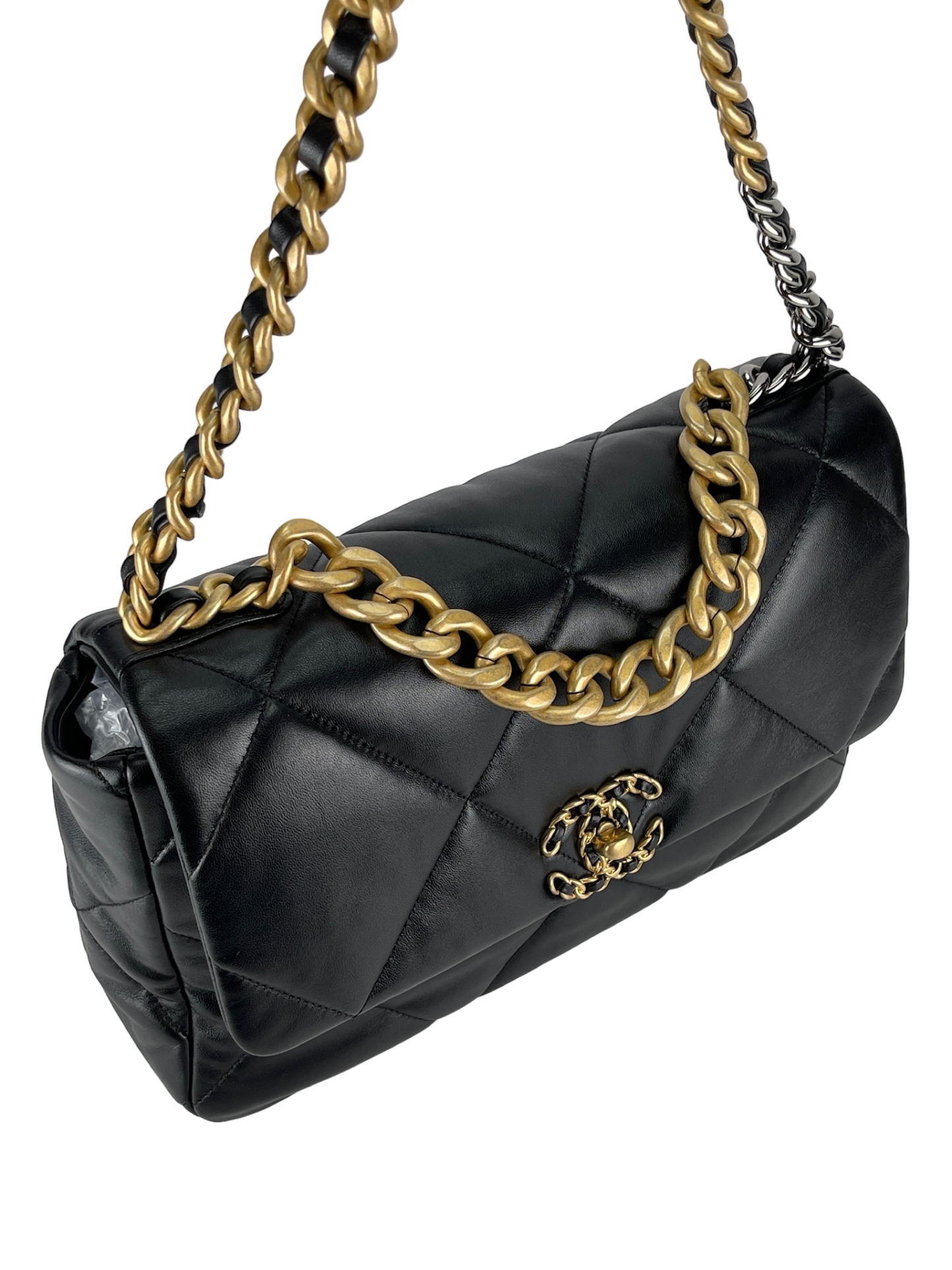CHANEL - Black Calfskin 19 Bag