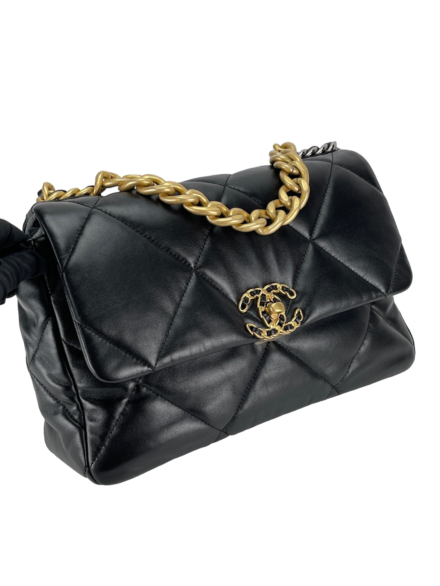 CHANEL - Black Calfskin 19 Bag