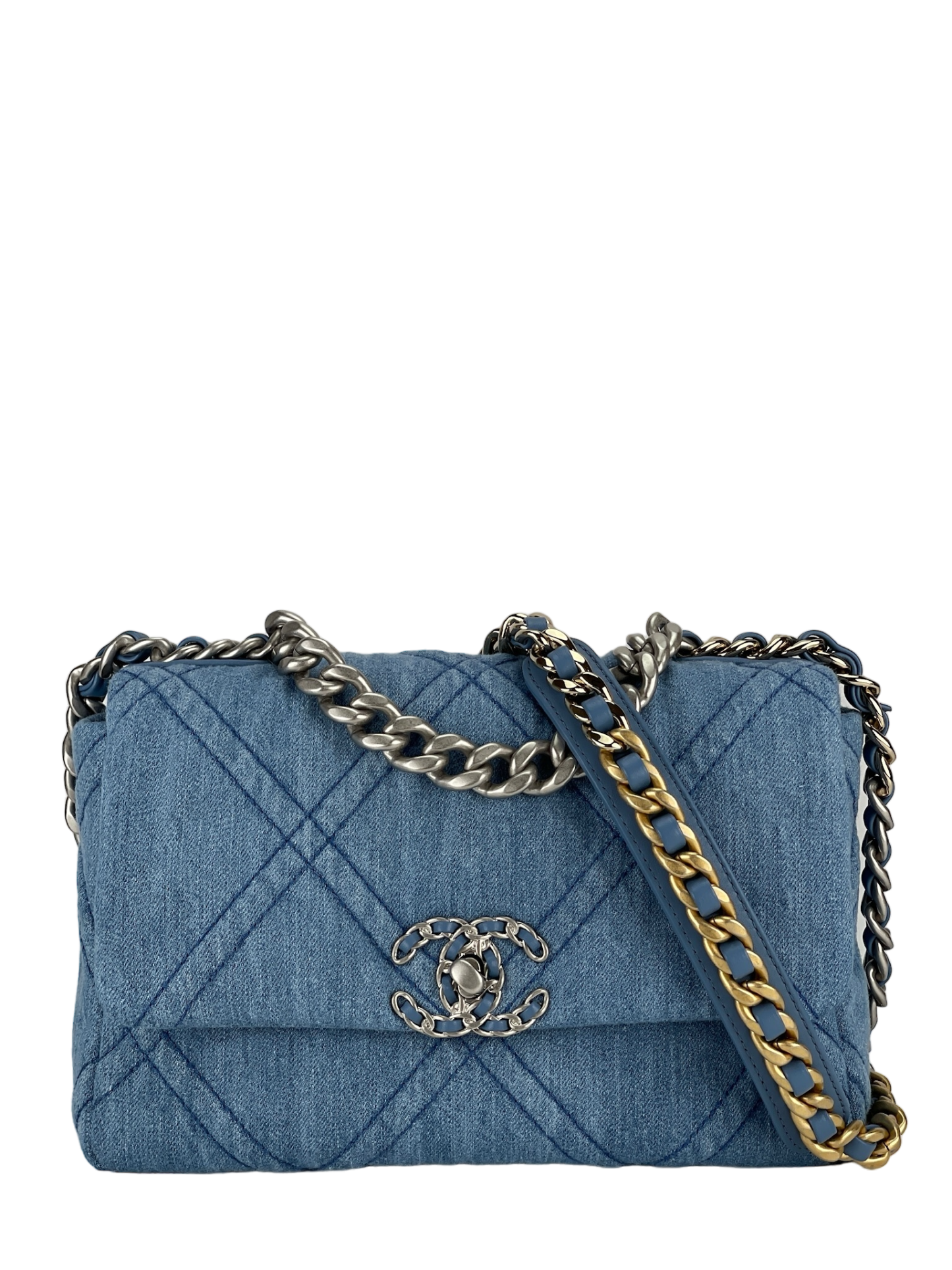 CHANEL - 22P Denim Sliver 19 Bag