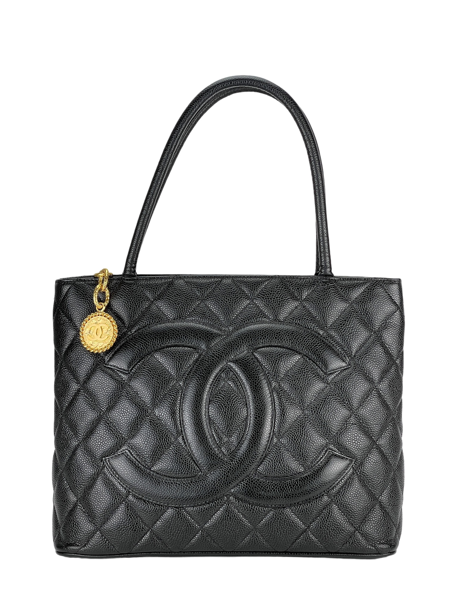 CHANEL - Black Caviar Petite  PST Tote Bag
