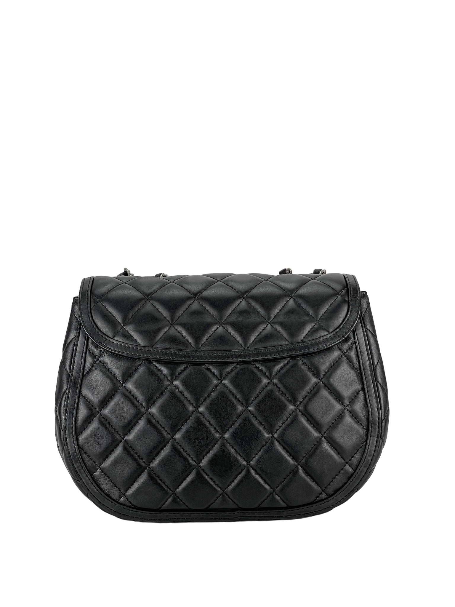 CHANEL - Small Saddle Shoulder Flap Bag