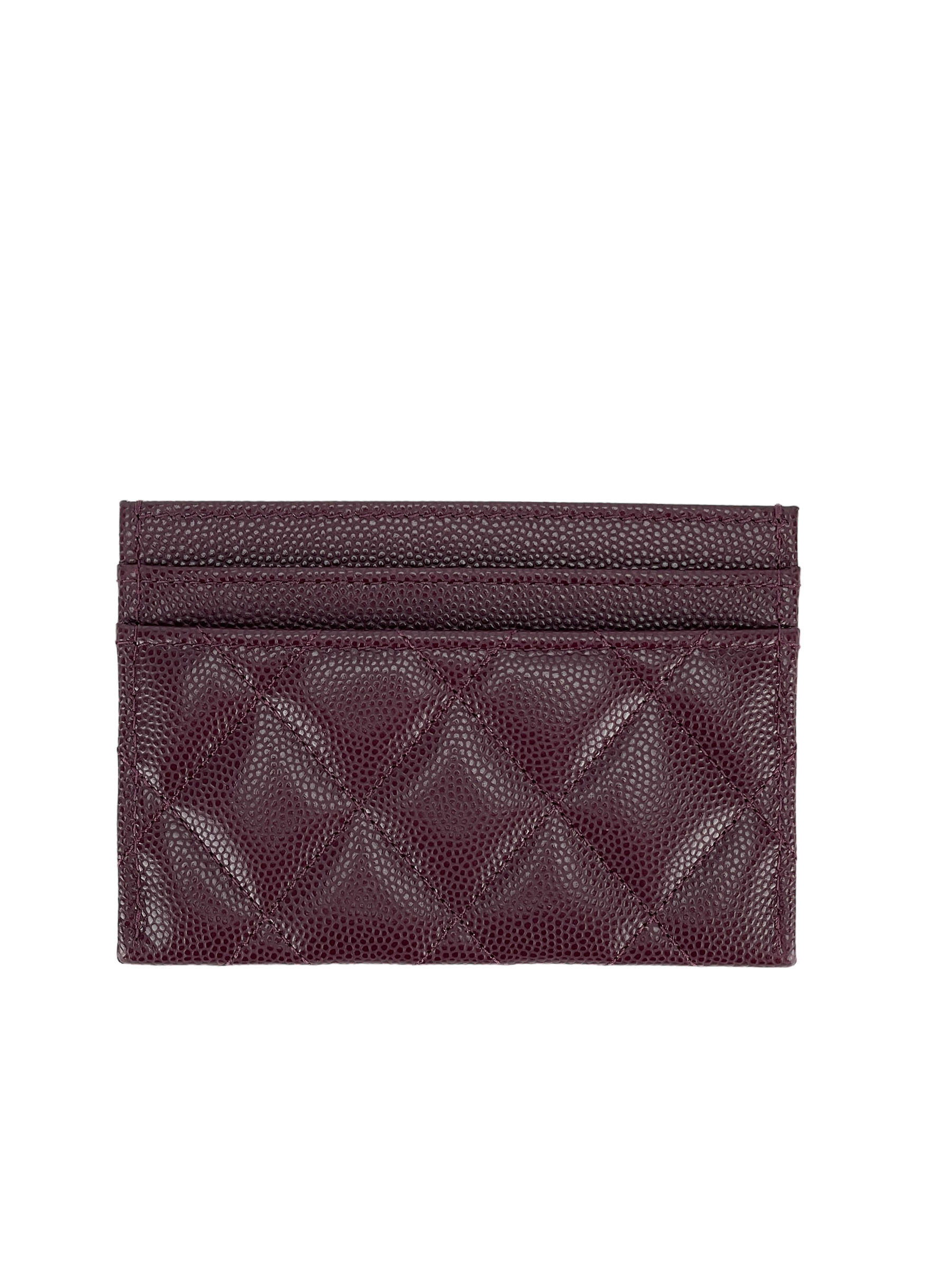 CHANEL - 24B Accessoires Burgundy Card Case