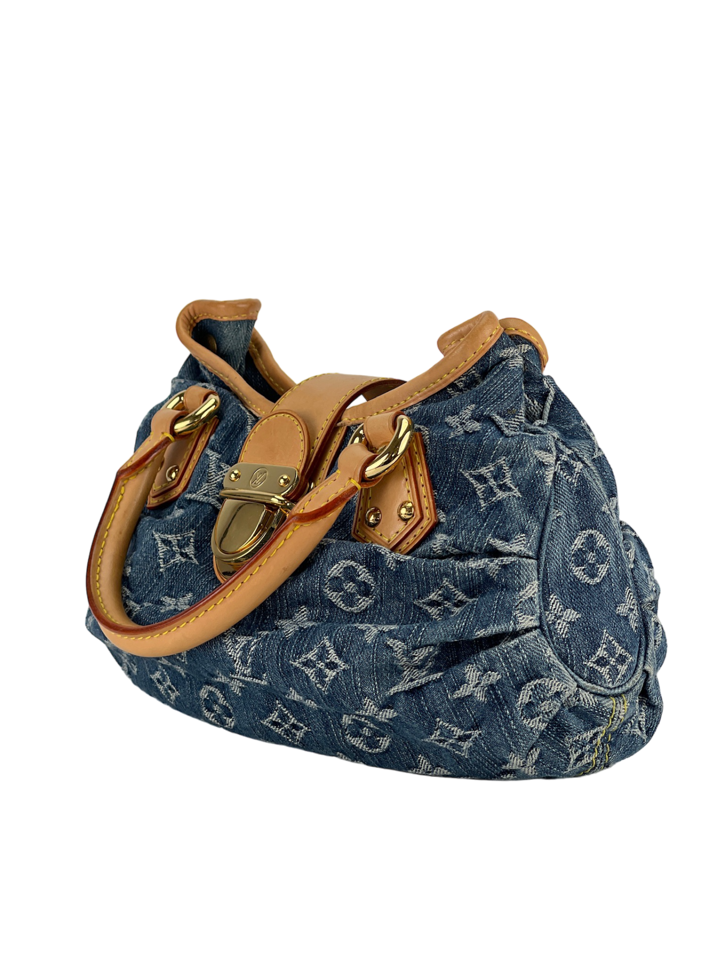 LOUIS VUITTON - Blue monogram Denim Pleaty handbag