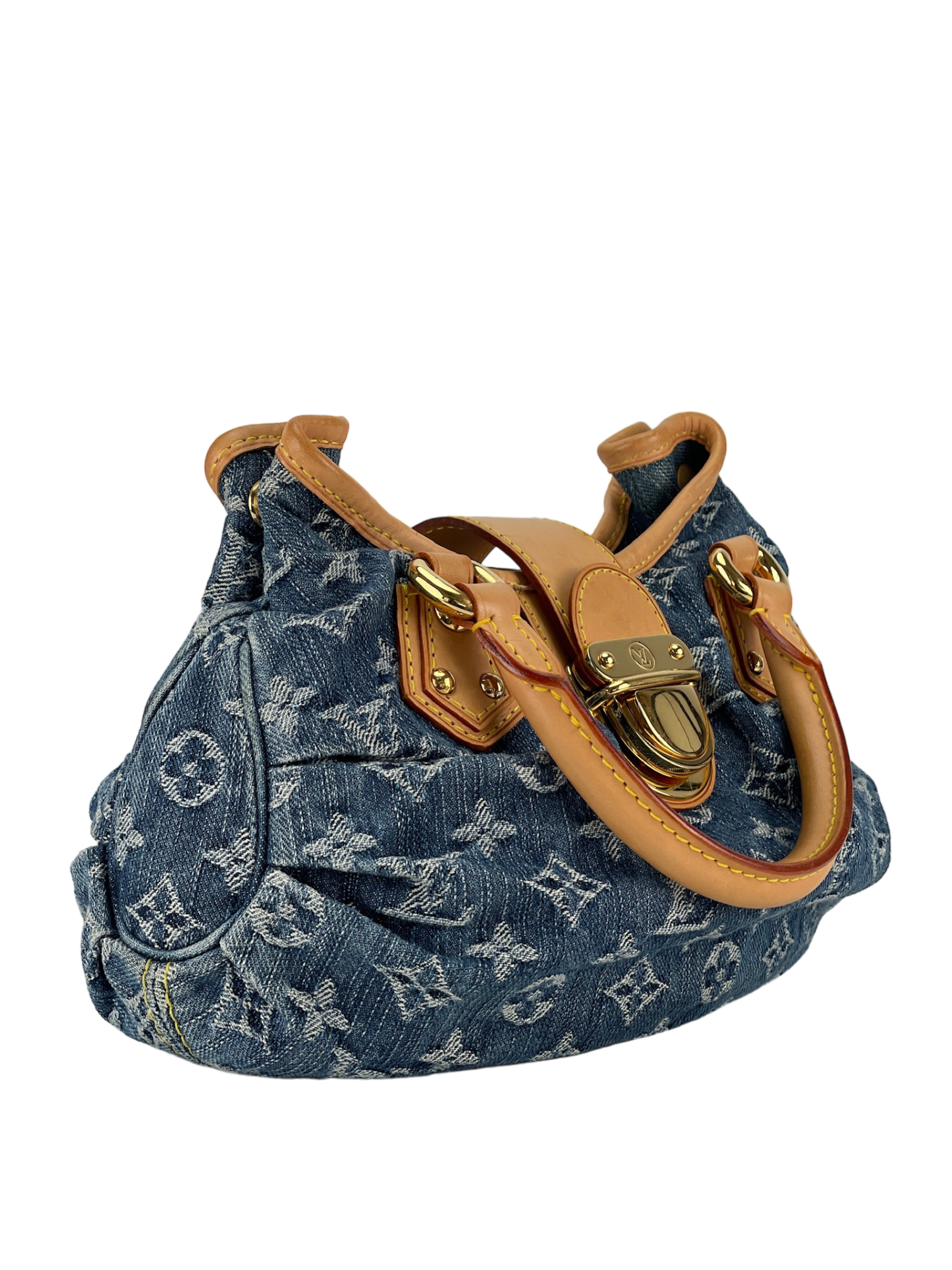 LOUIS VUITTON - Blue monogram Denim Pleaty handbag