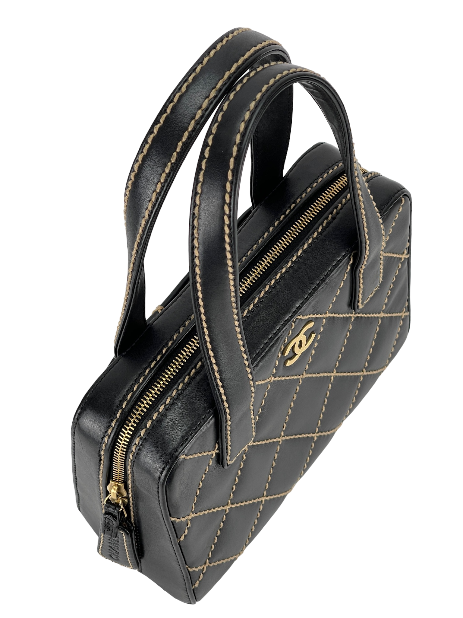 CHANEL - Black Wild stich Totebag