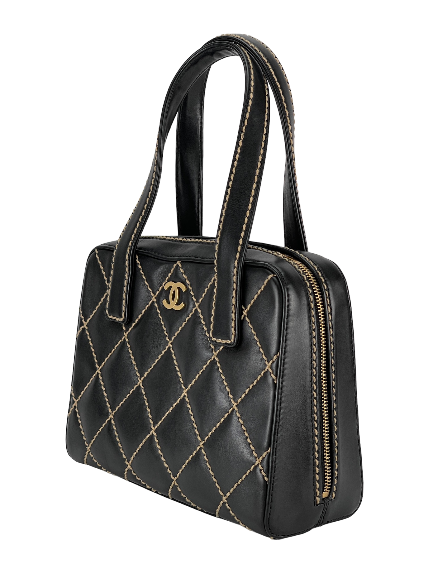 CHANEL - Black Wild stich Totebag