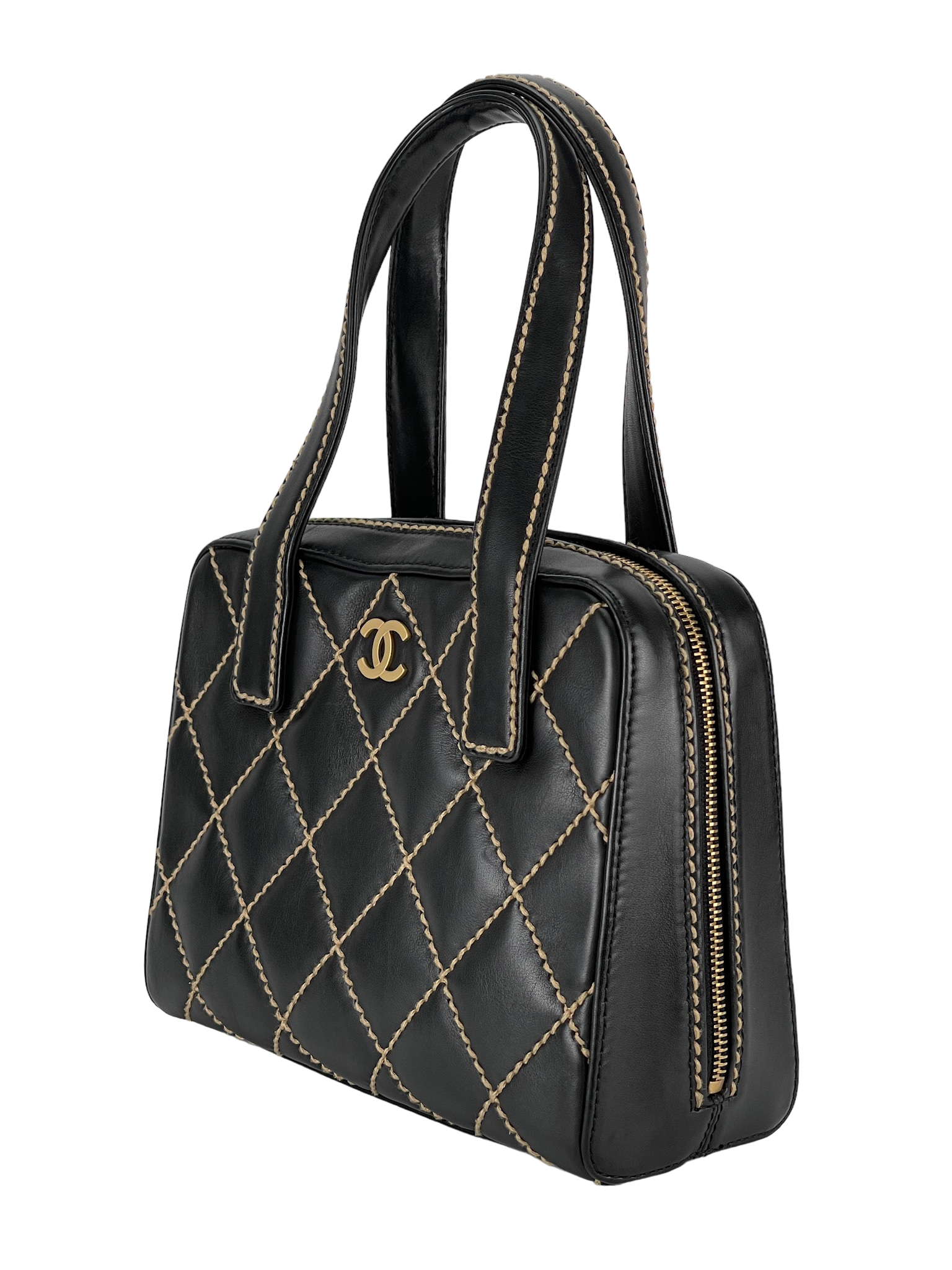 CHANEL - Black Wild stich Totebag