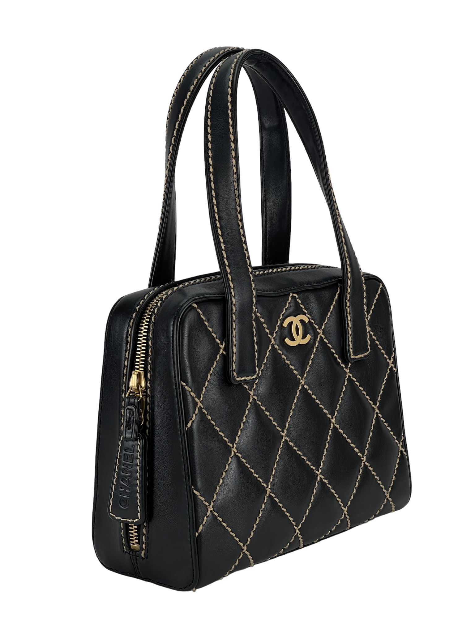 CHANEL - Black Wild stich Totebag