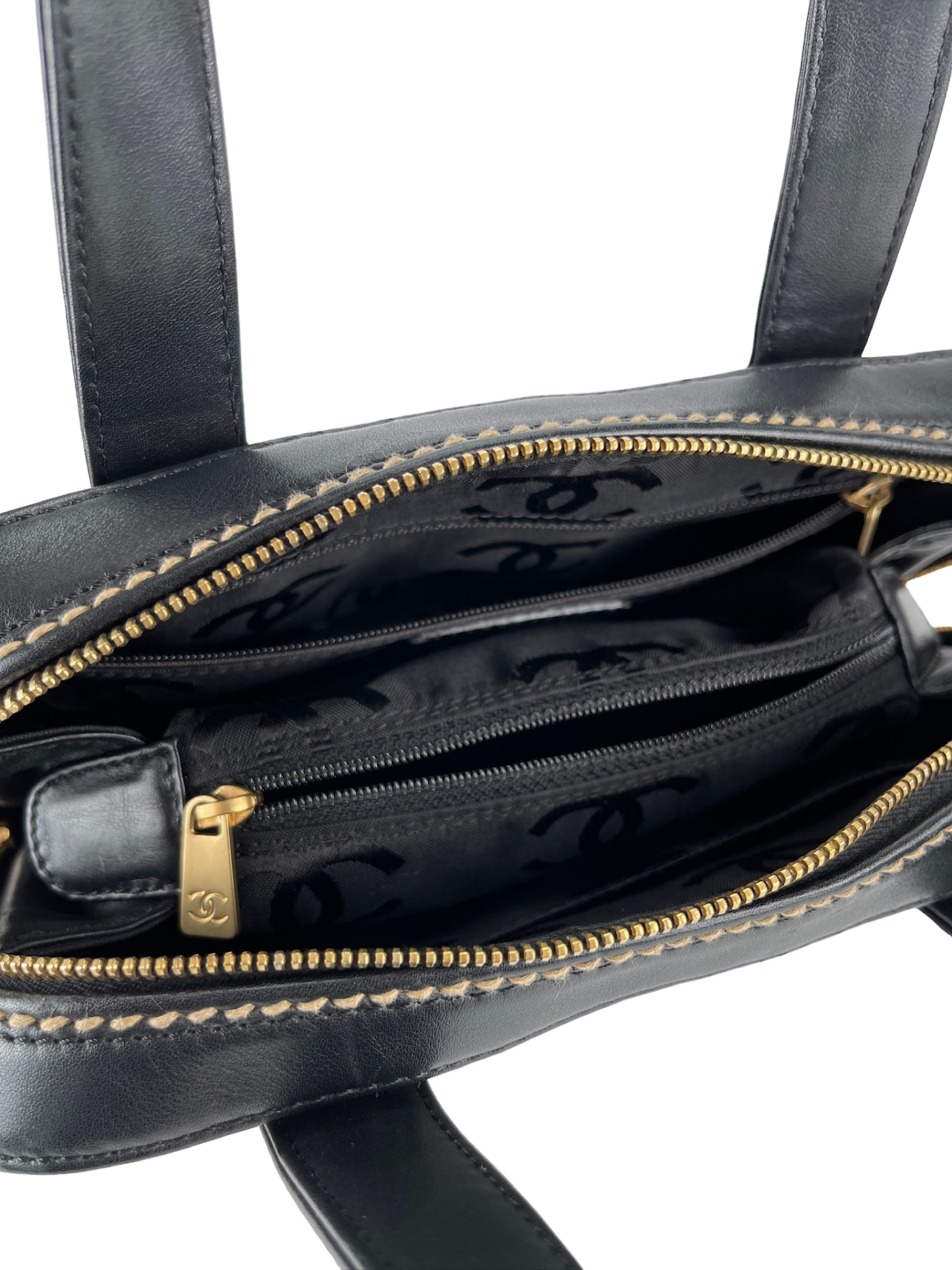 CHANEL - Black Wild stich Totebag