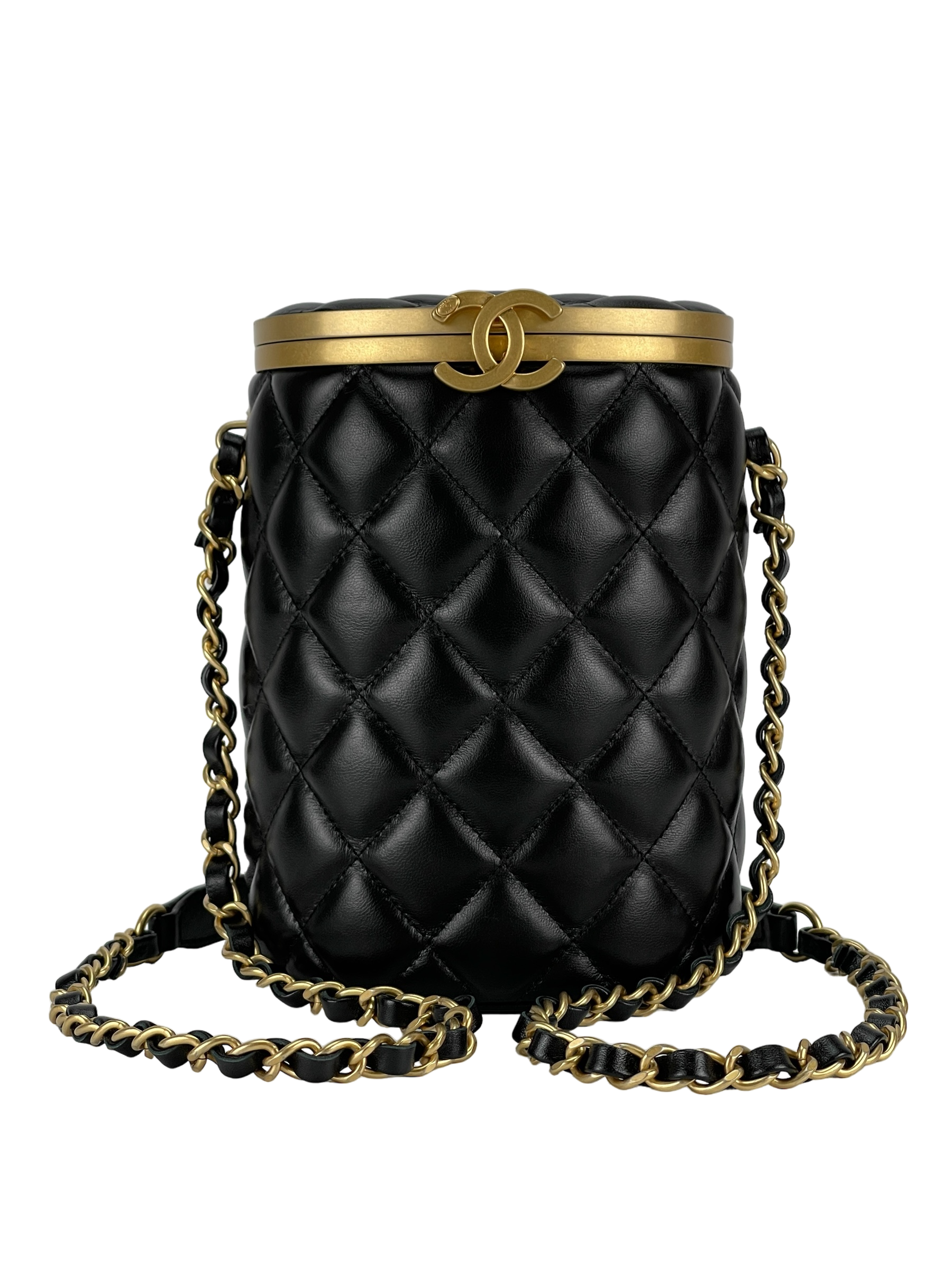 CHANEL - Matelasse Lambskin Chain Shoulder Bag