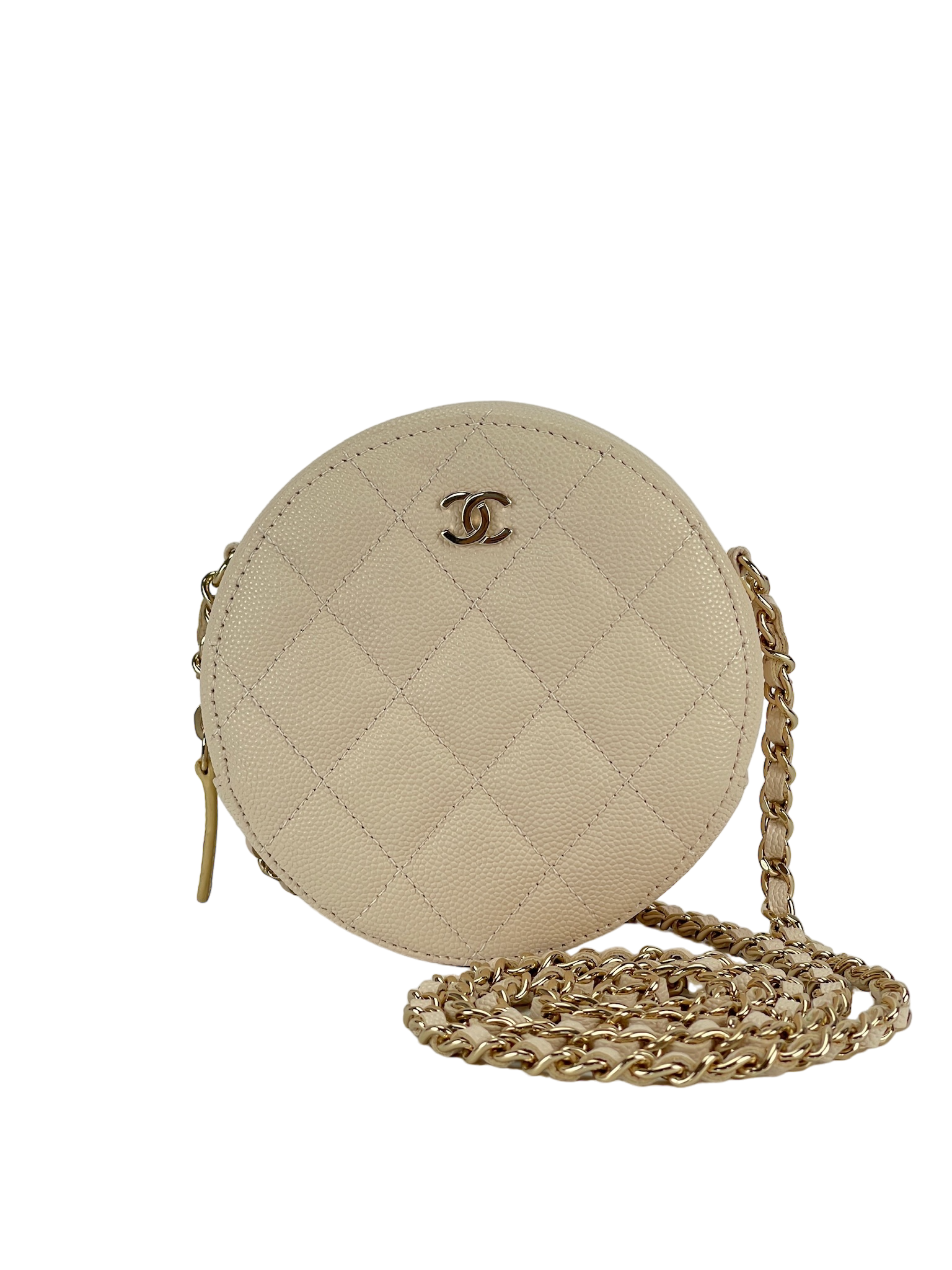 CHANEL - Cream CC Woc Crossbody bag