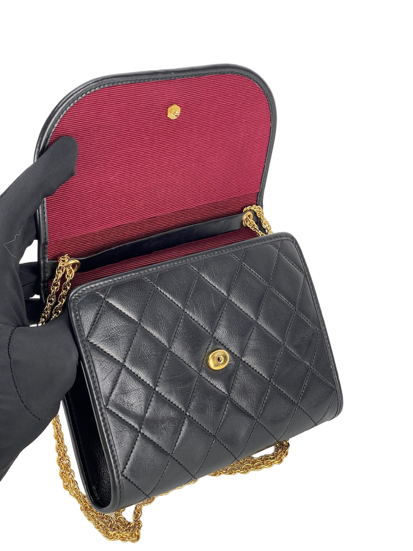 CHANEL - Mini Matelasse Lambskin Shoulder Bag