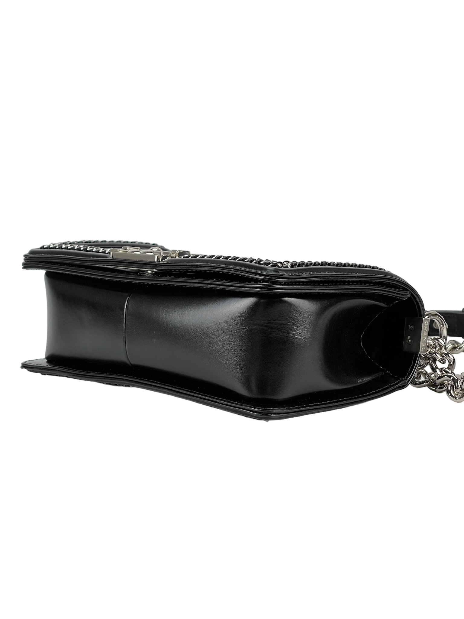 CHANEL - Black Calfskin Quilted Leboy Flap Bag