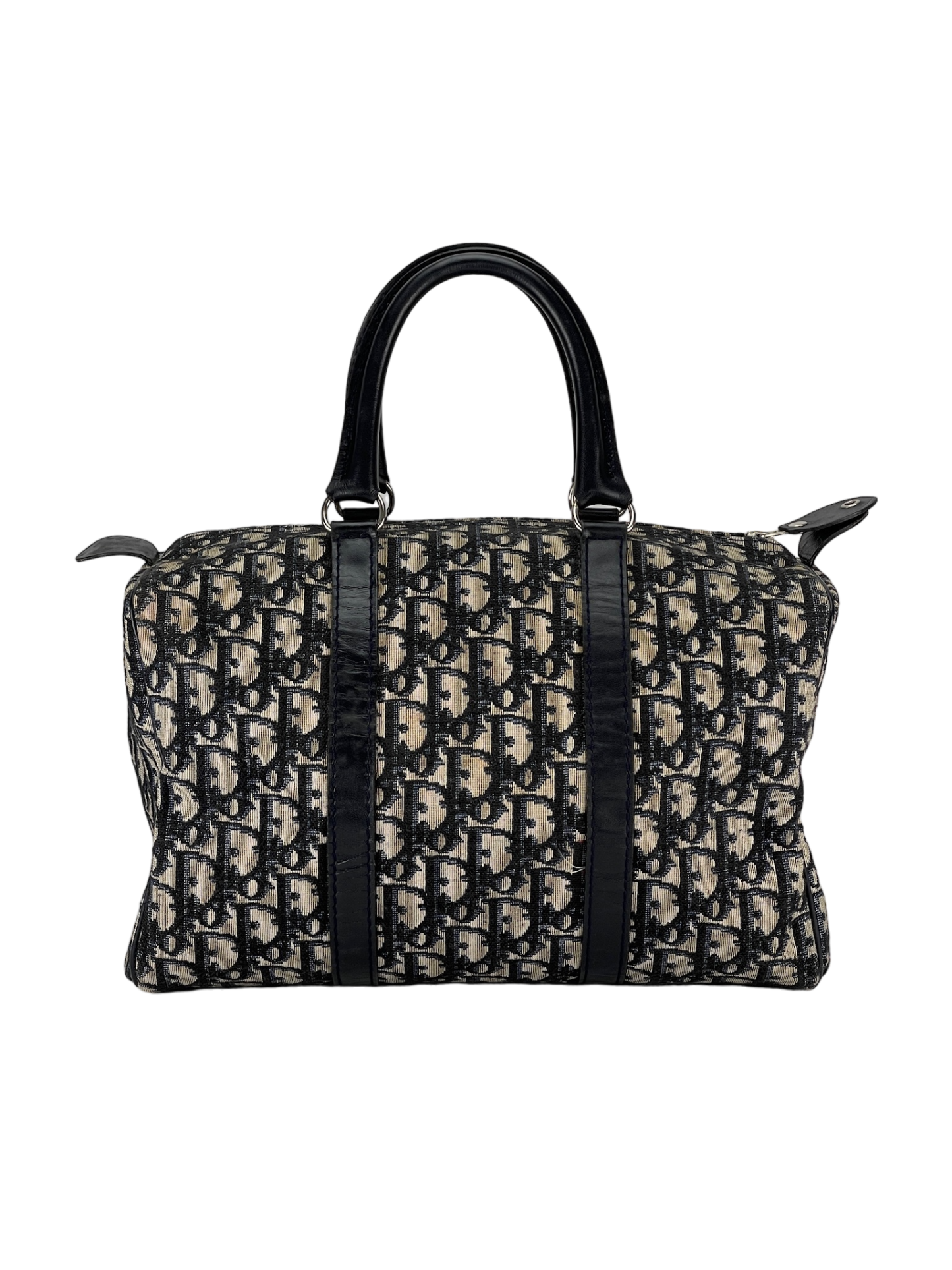 DIOR - Navy Monogram Trotter Boston Bag