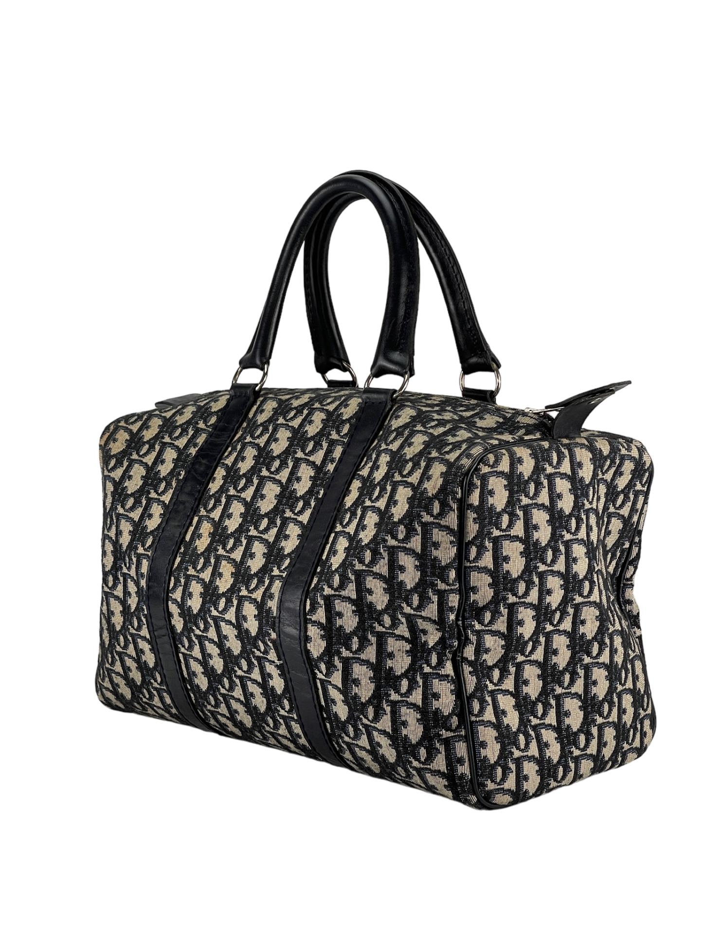 DIOR - Navy Monogram Trotter Boston Bag