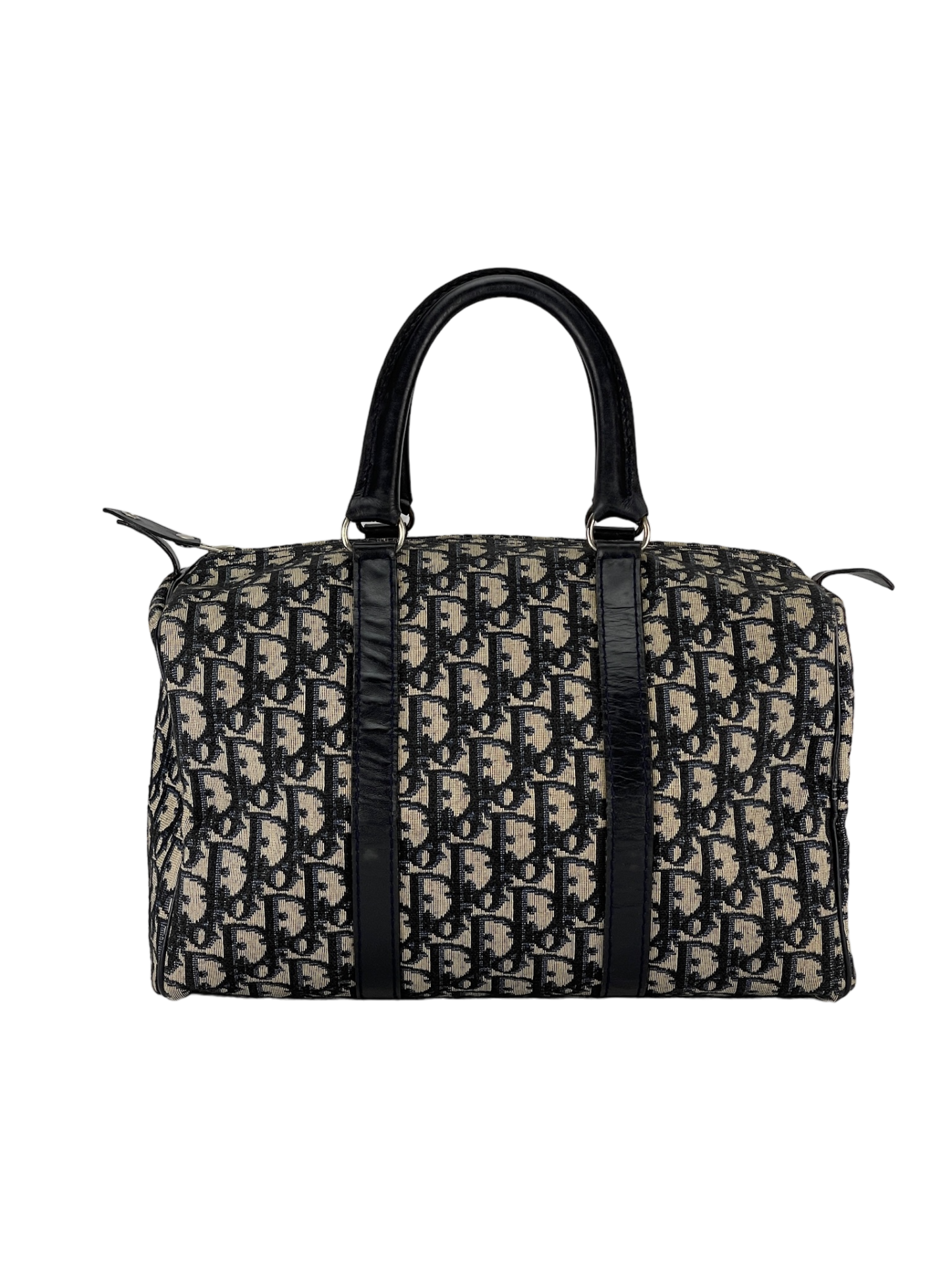 DIOR - Navy Monogram Trotter Boston Bag