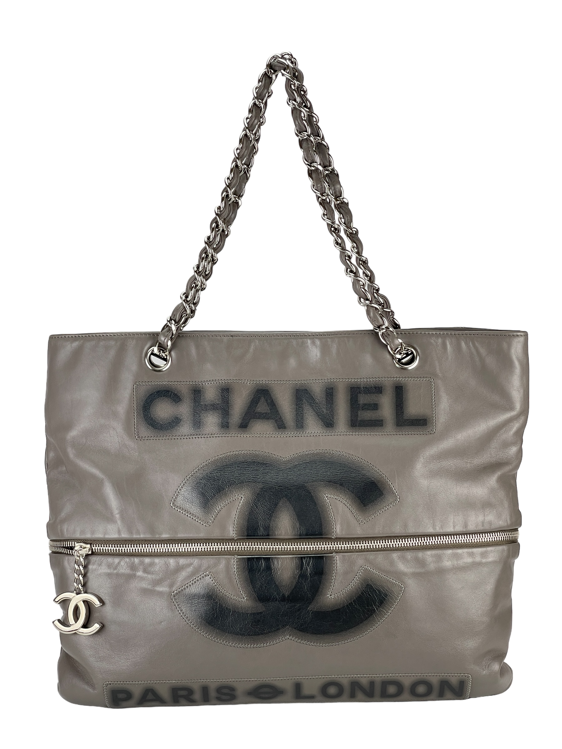CHANEL - Limited Paris London Chain Tote Bag