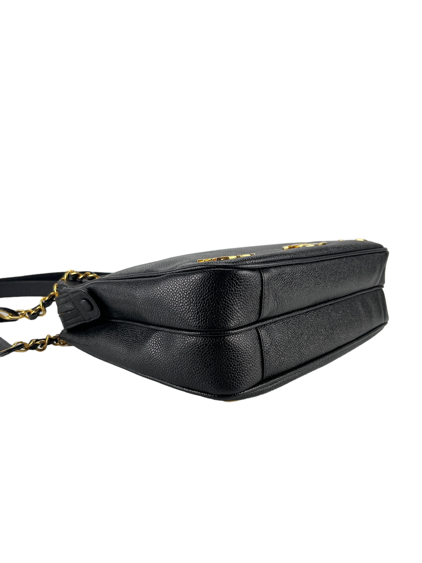 CHANEL - Caviar Triple Coco Chain Shoulder Bag