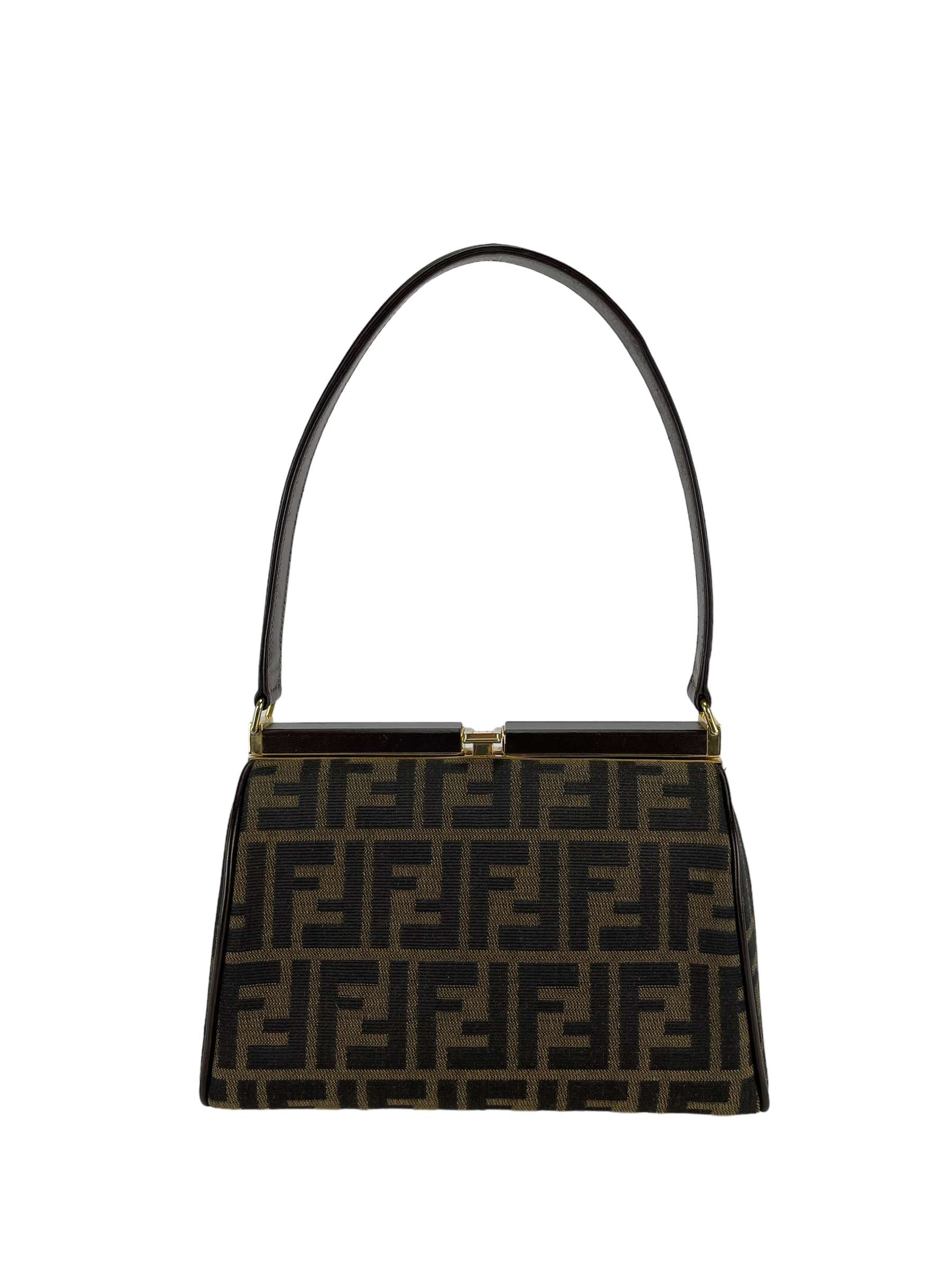 FENDI - Zucca Leather Canvas Handbag