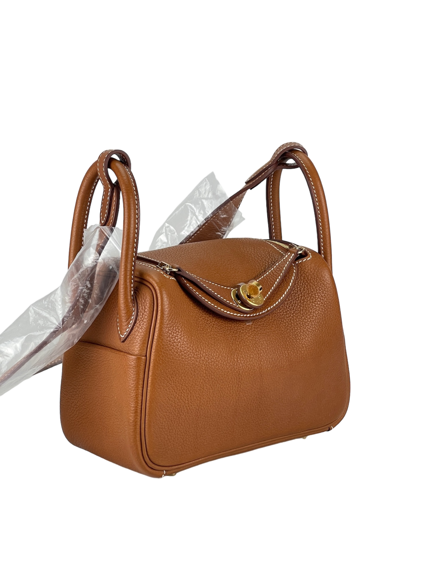HERMES - Gold TC Mini Lindy Bag