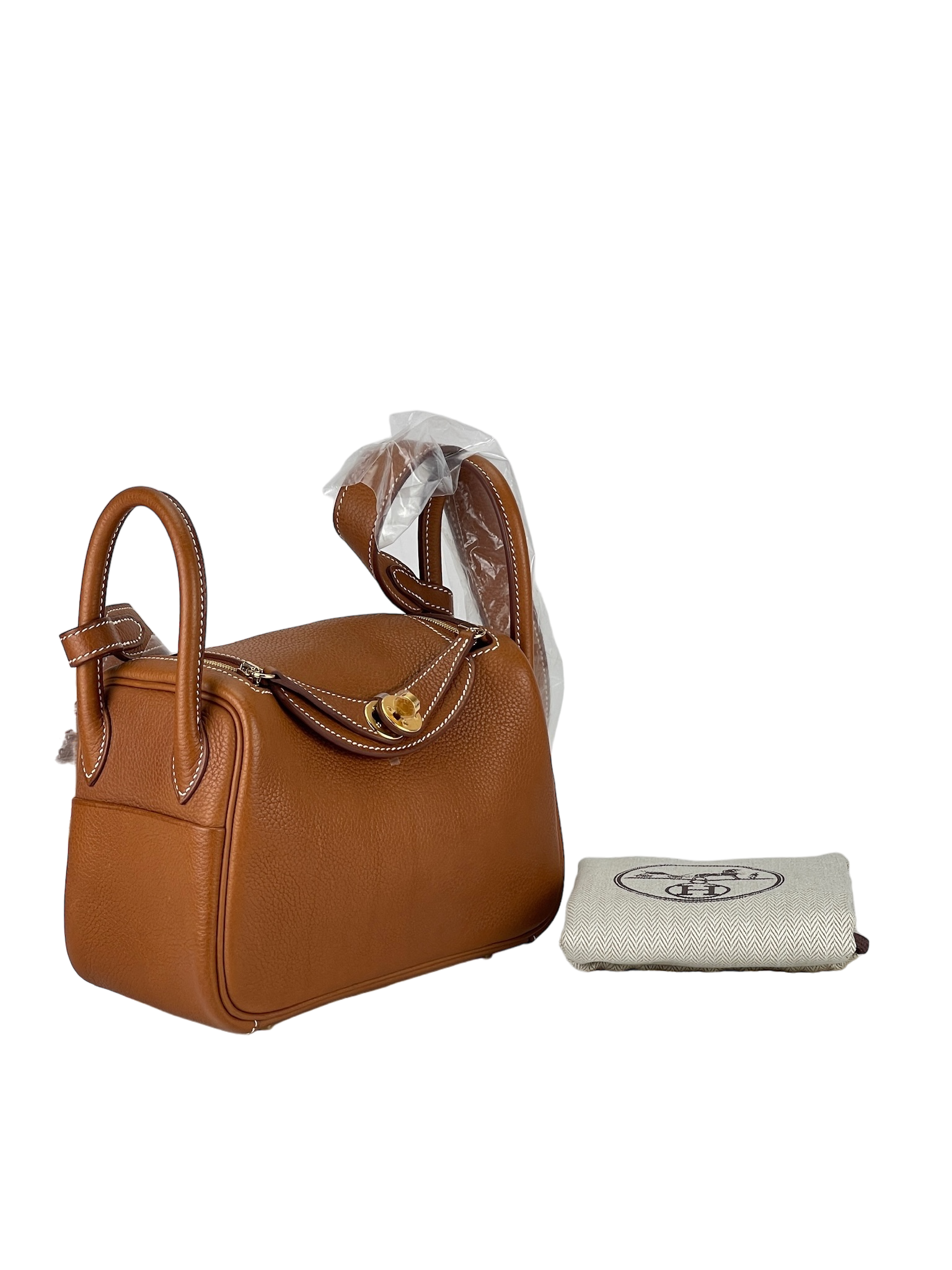 HERMES - Gold TC Mini Lindy Bag