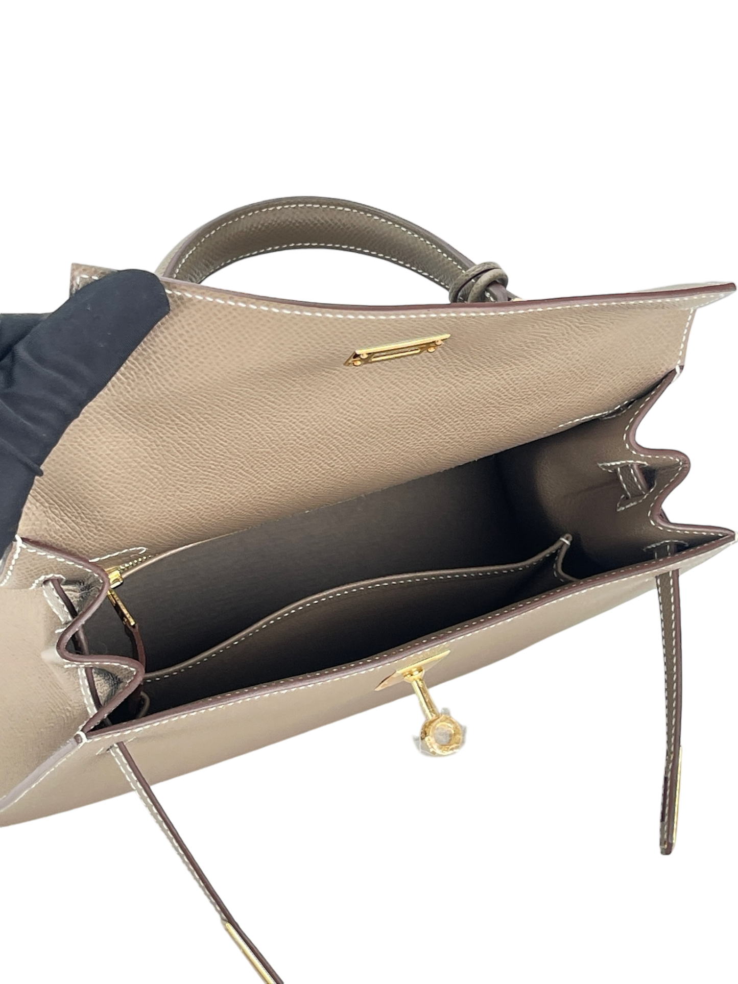 HERMES - Etoupe Epsom Kelly 25 Bag