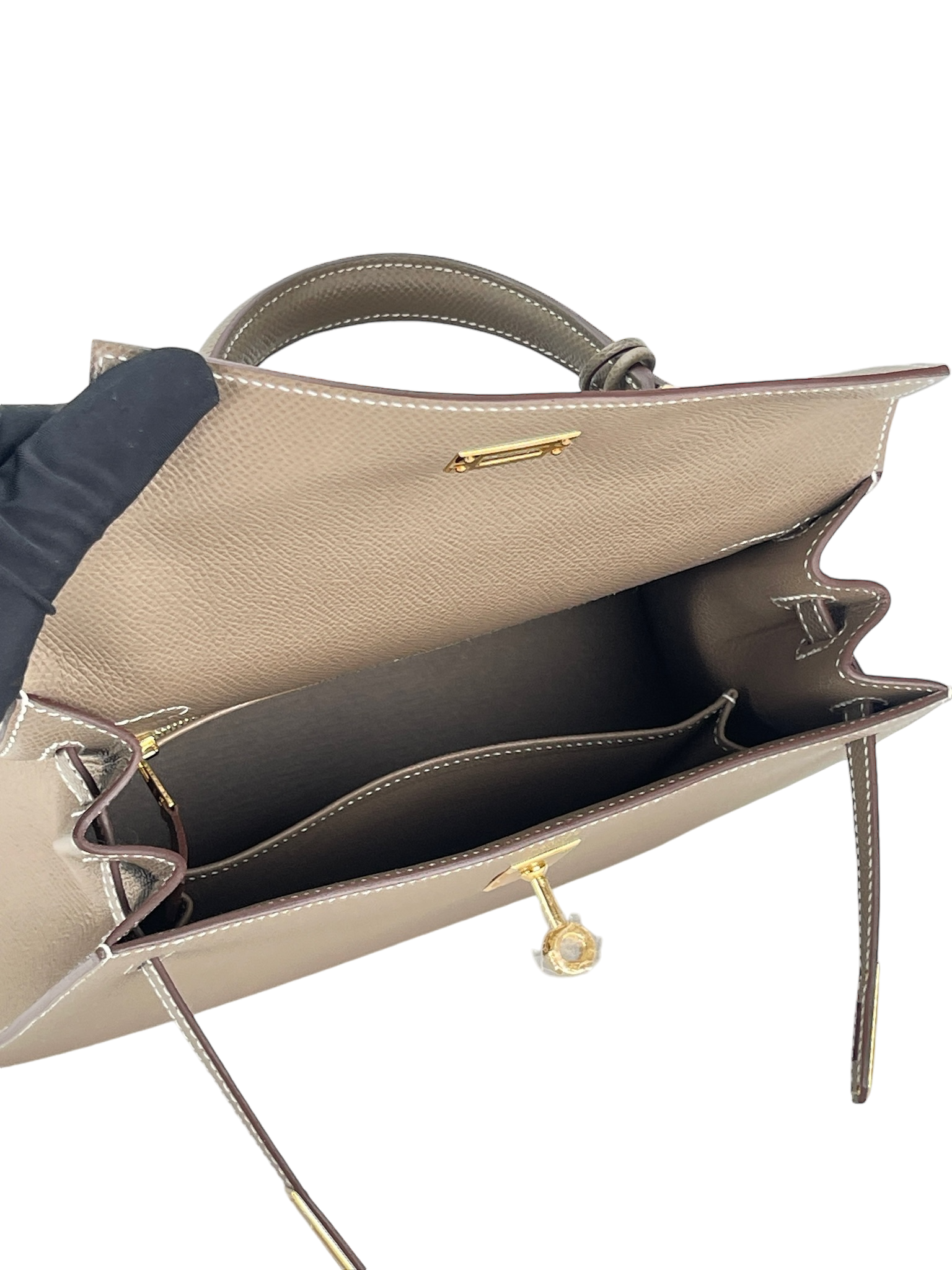 HERMES - Etoupe Epsom Kelly 25 Bag