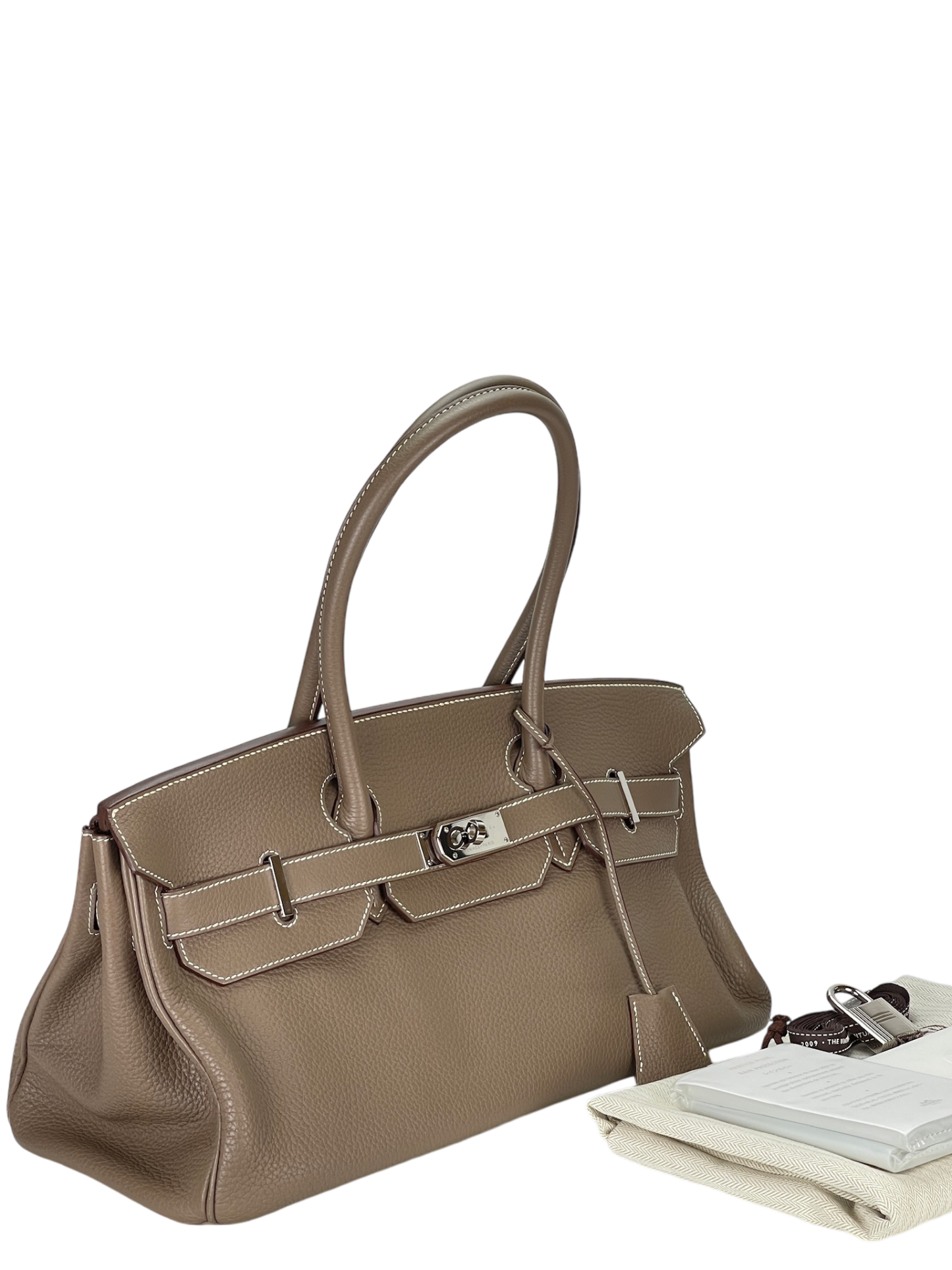 HERMES - Etoupe TC Shoulder Birkin Bag