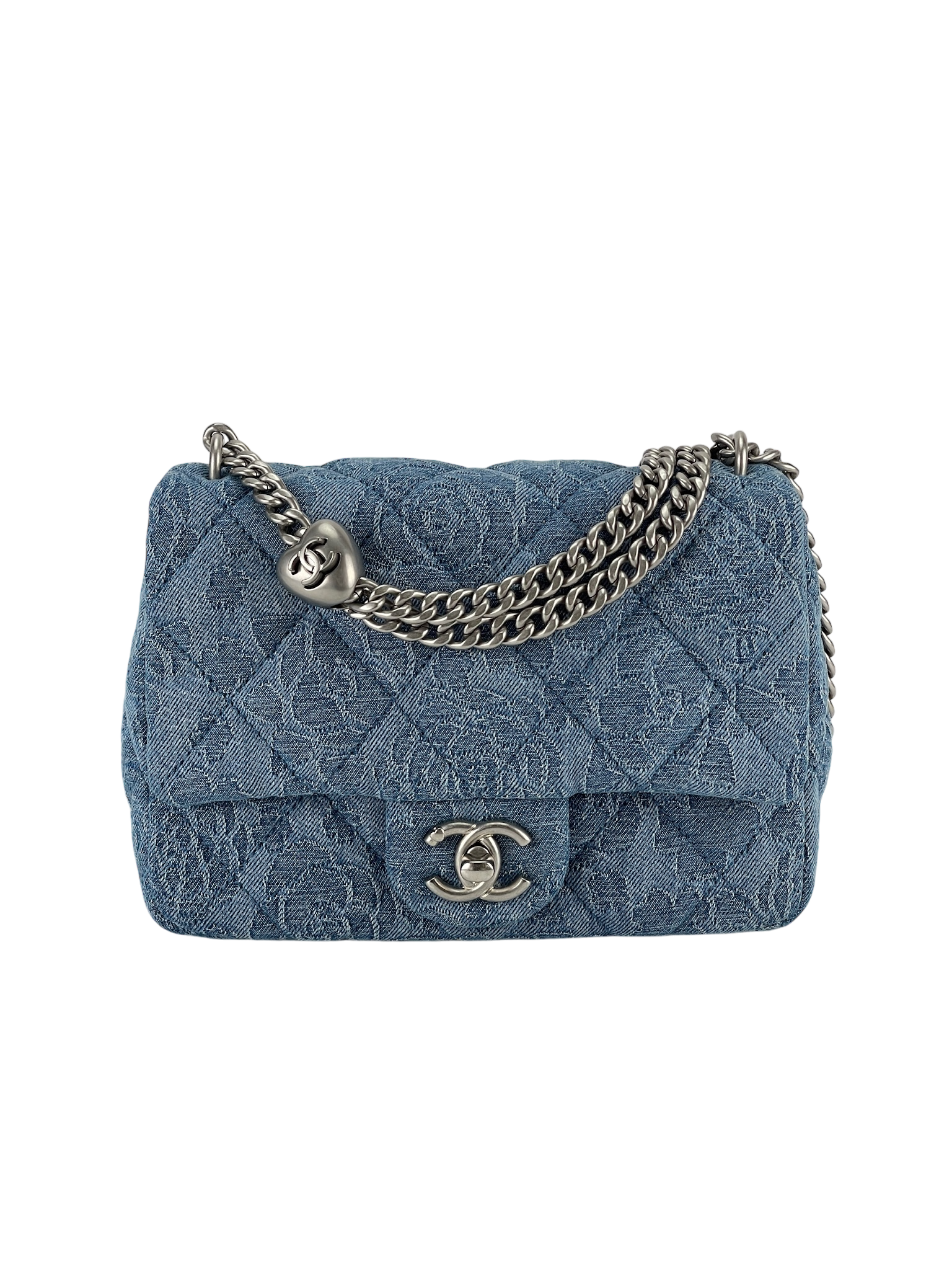 CHANEL - 23P Denim Heart Flap Bag