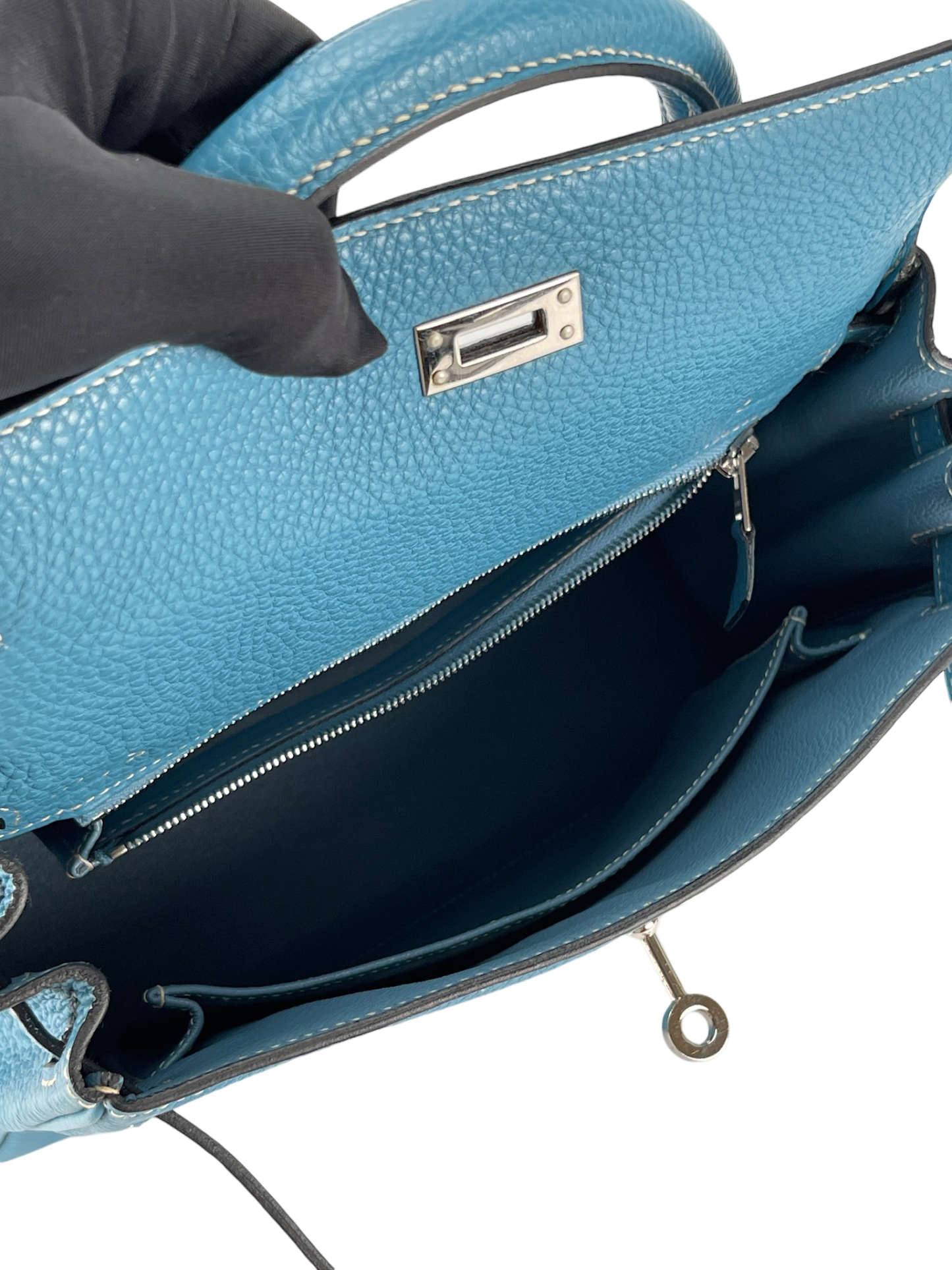 HERMES - Togo Blue jean Kelly25 Bag