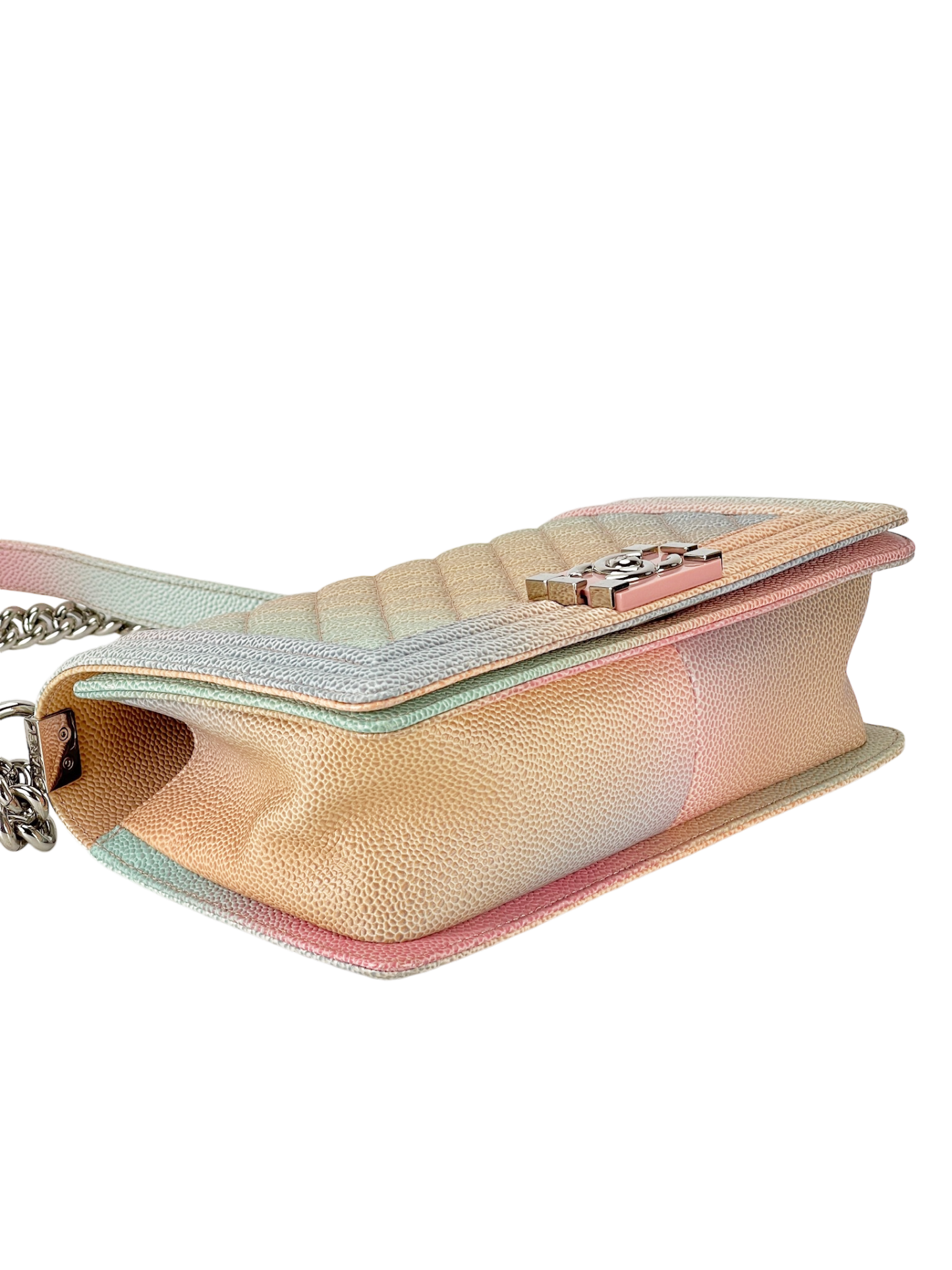 CHANEL - Rainbow Caviar Quilted Leboy Flap Bag