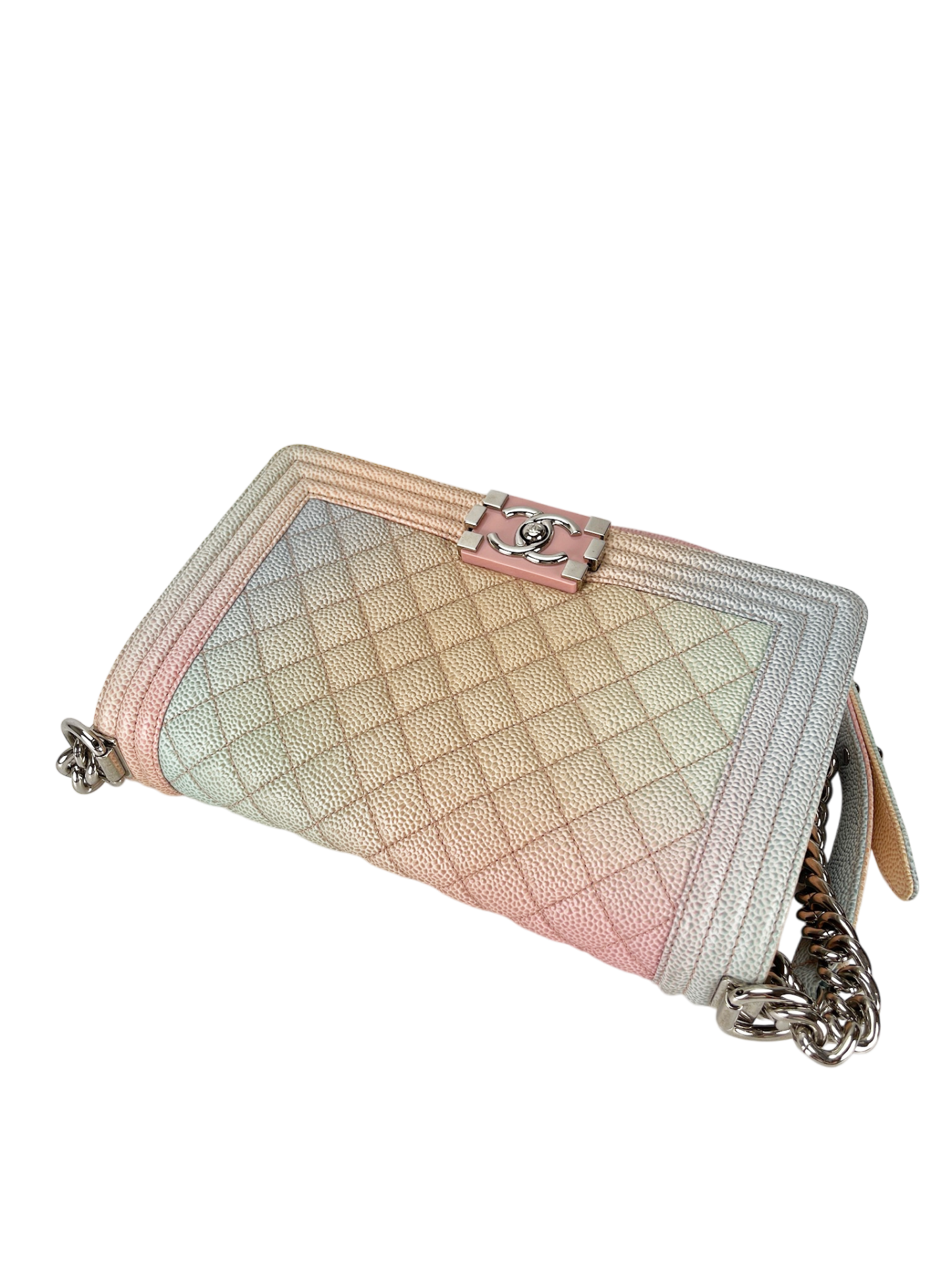 CHANEL - Rainbow Caviar Quilted Leboy Flap Bag