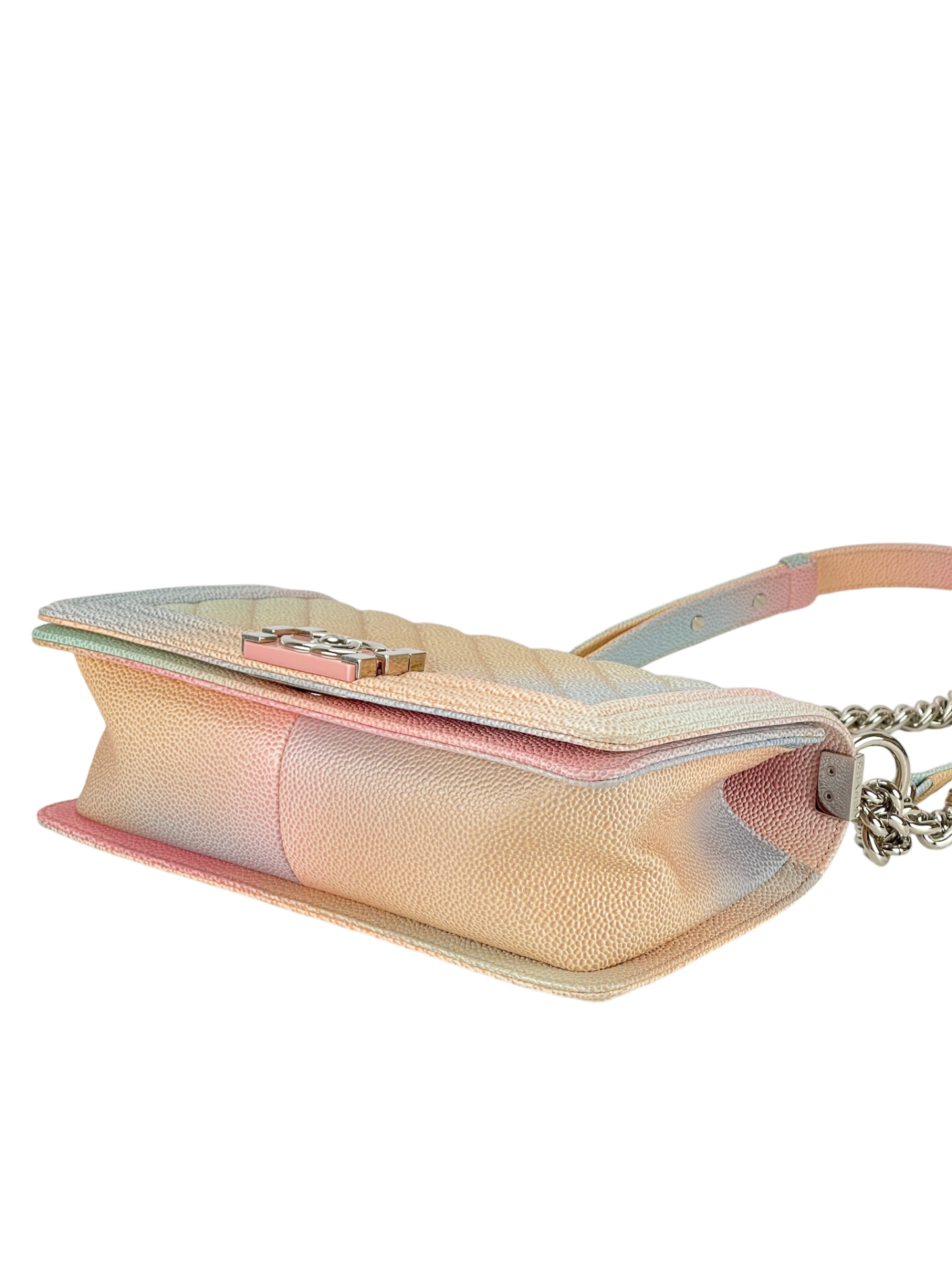 CHANEL - Rainbow Caviar Quilted Leboy Flap Bag
