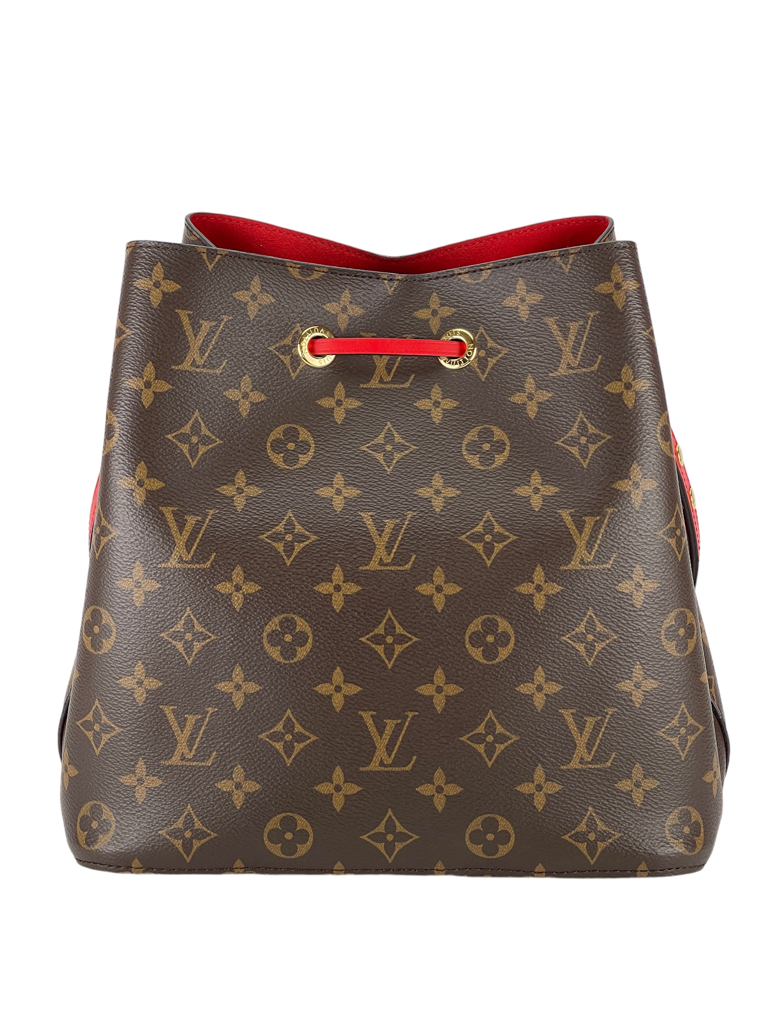 LOUIS VUITTON - Red Neo Bucket MM Shoulder Bag