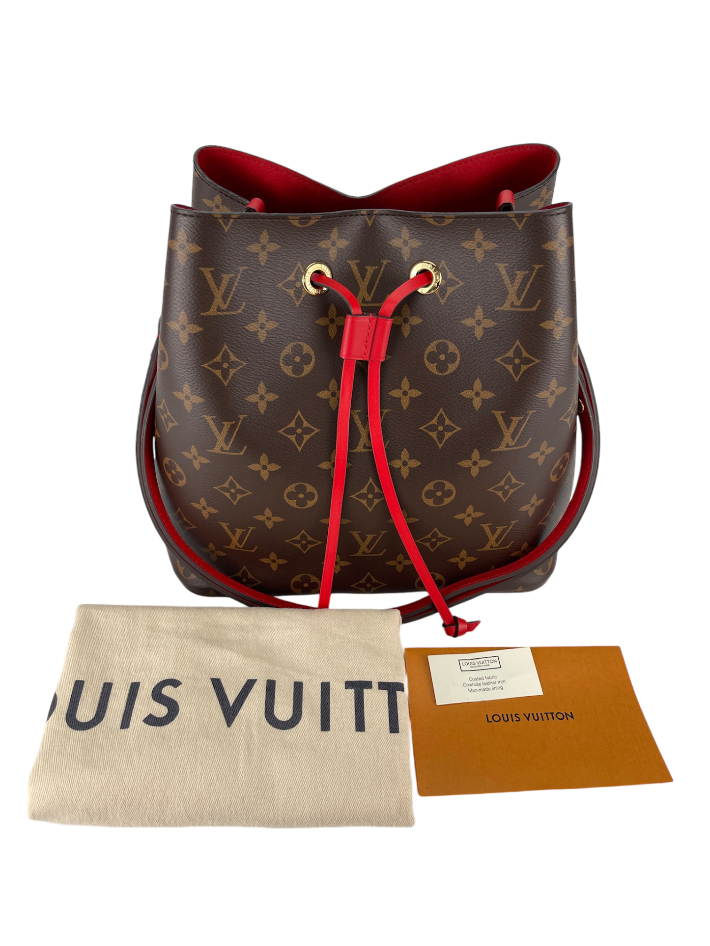 LOUIS VUITTON - Red Neo Bucket MM Shoulder Bag
