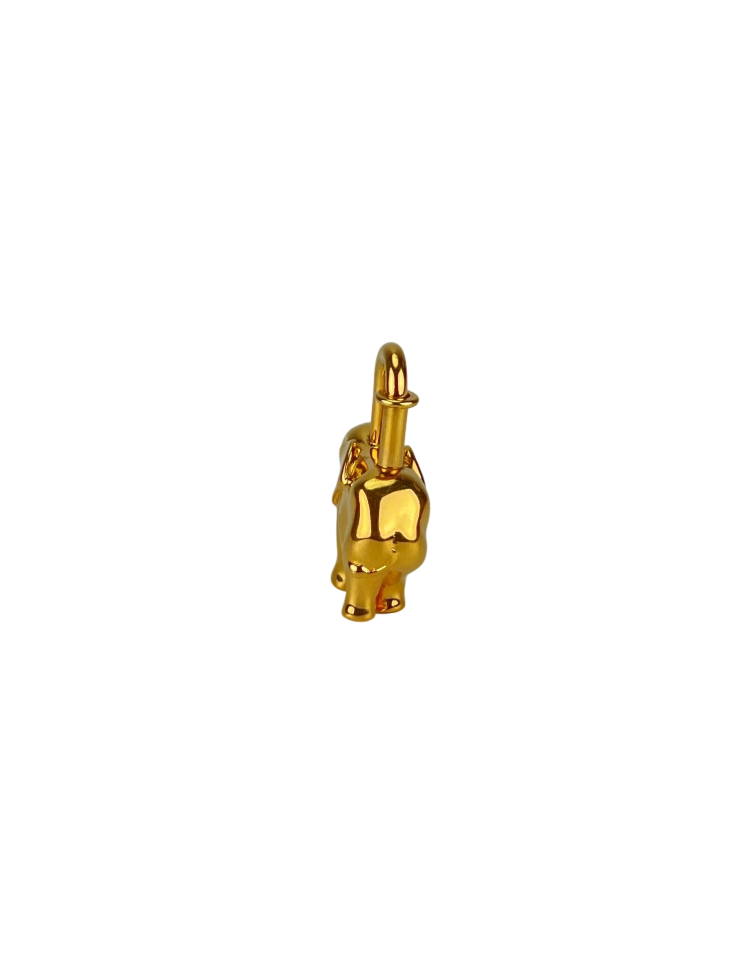 HERMES - Gold Elephant Cadena Lock Charm