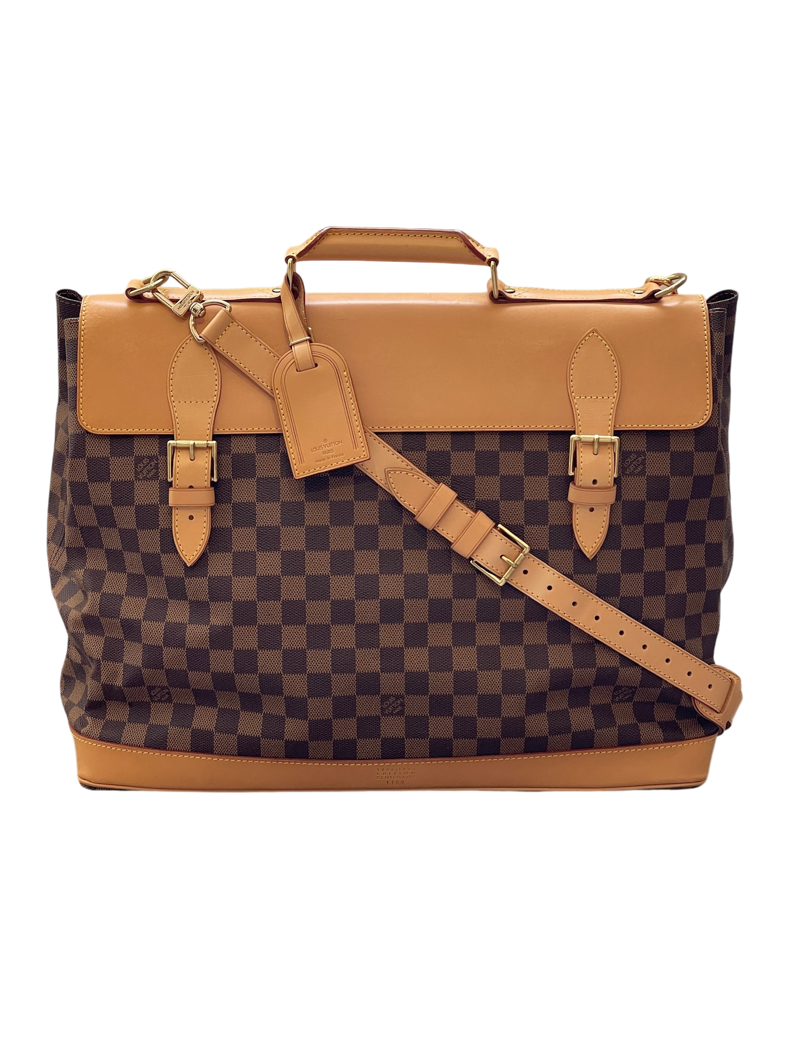 LOUIS VUITTON - 100th Limited Clipper Damier Ebene Boston Bag