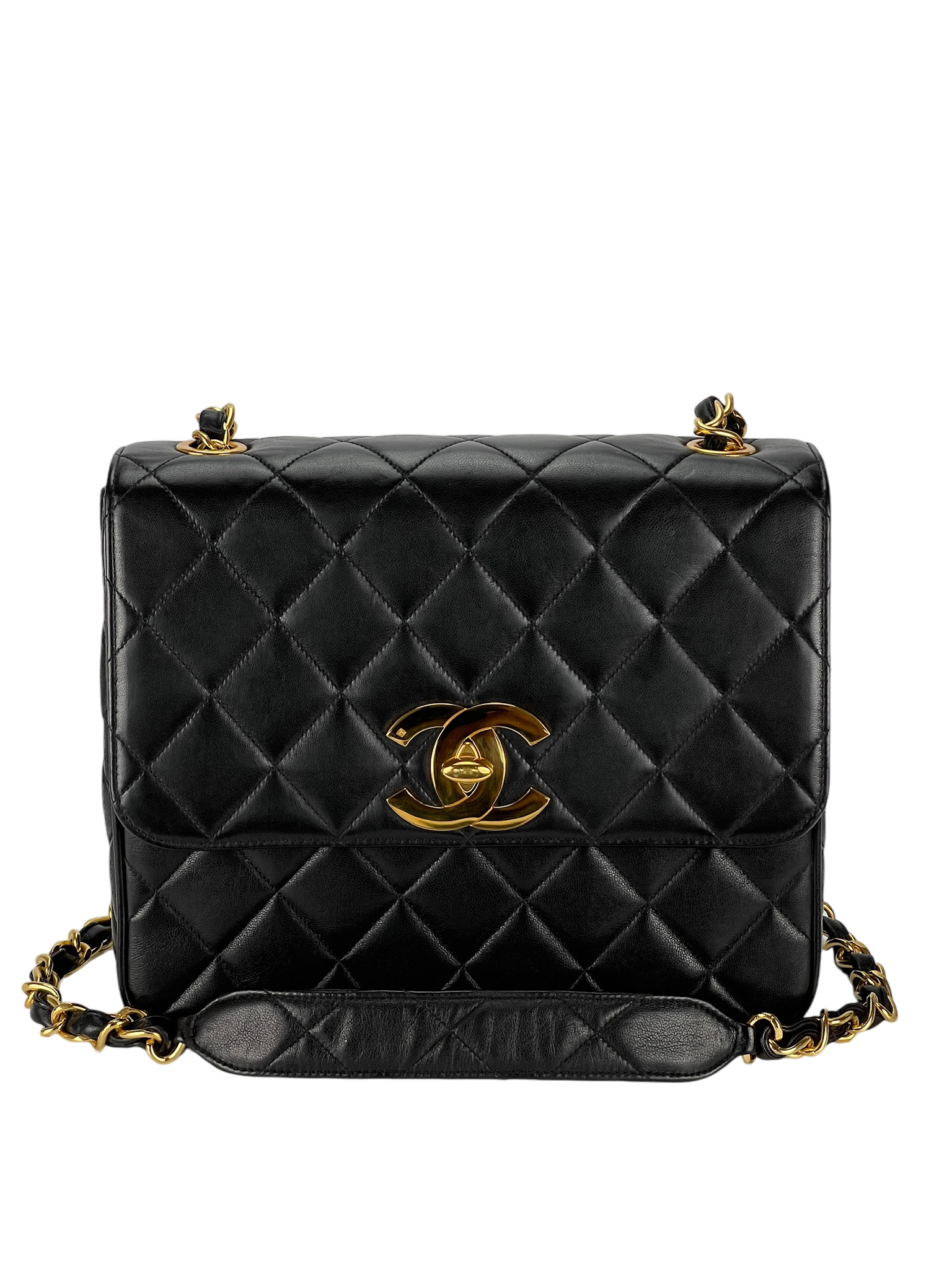 CHANEL - Matelasse Lambskin Chain Shoulder Bag