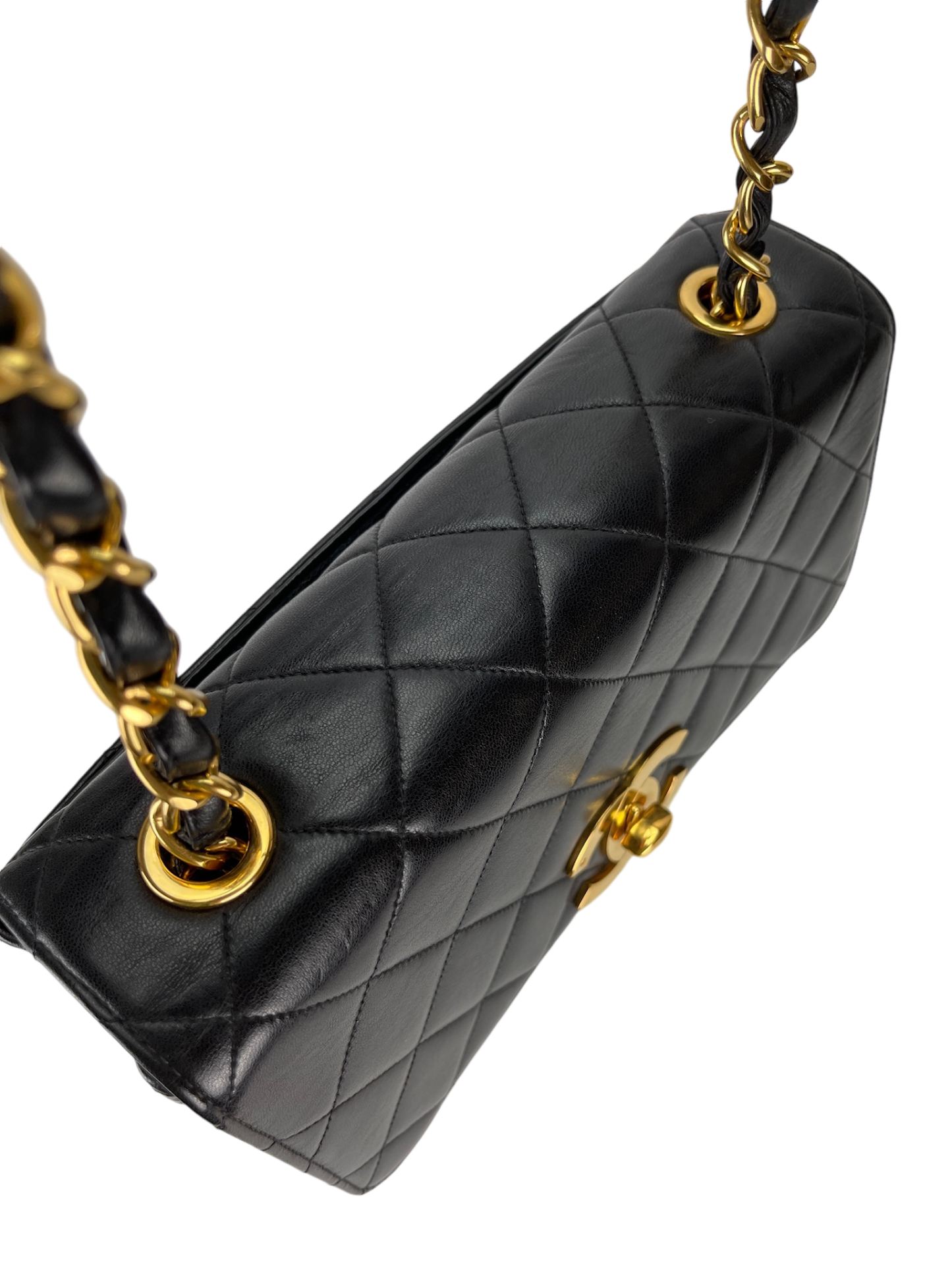 CHANEL - Matelasse Lambskin Chain Shoulder Bag