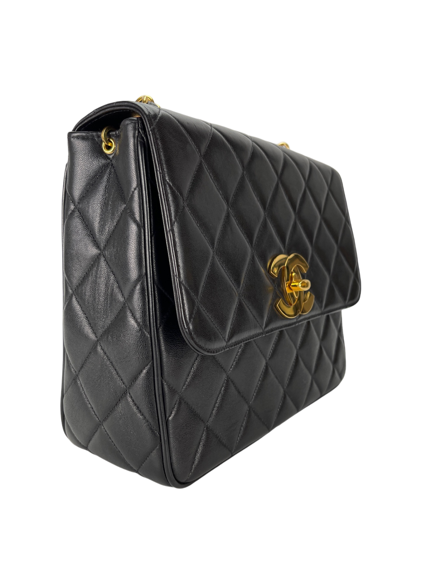 CHANEL - Matelasse Lambskin Chain Shoulder Bag