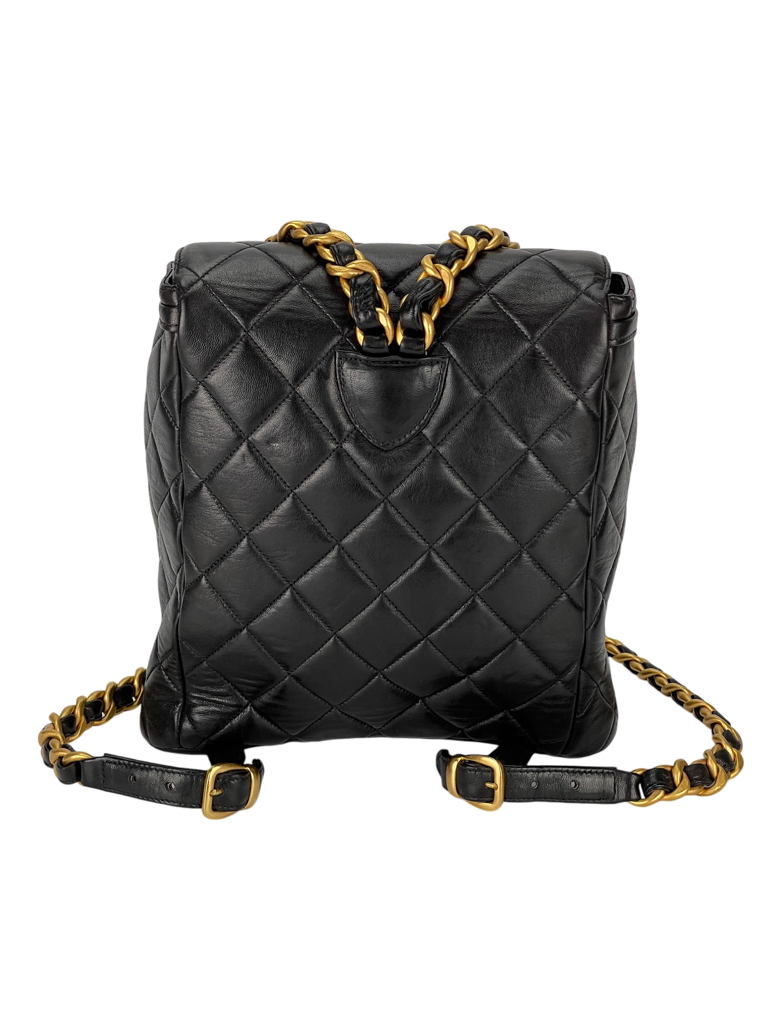 CHANEL - Black Lambskin Duma Backpack